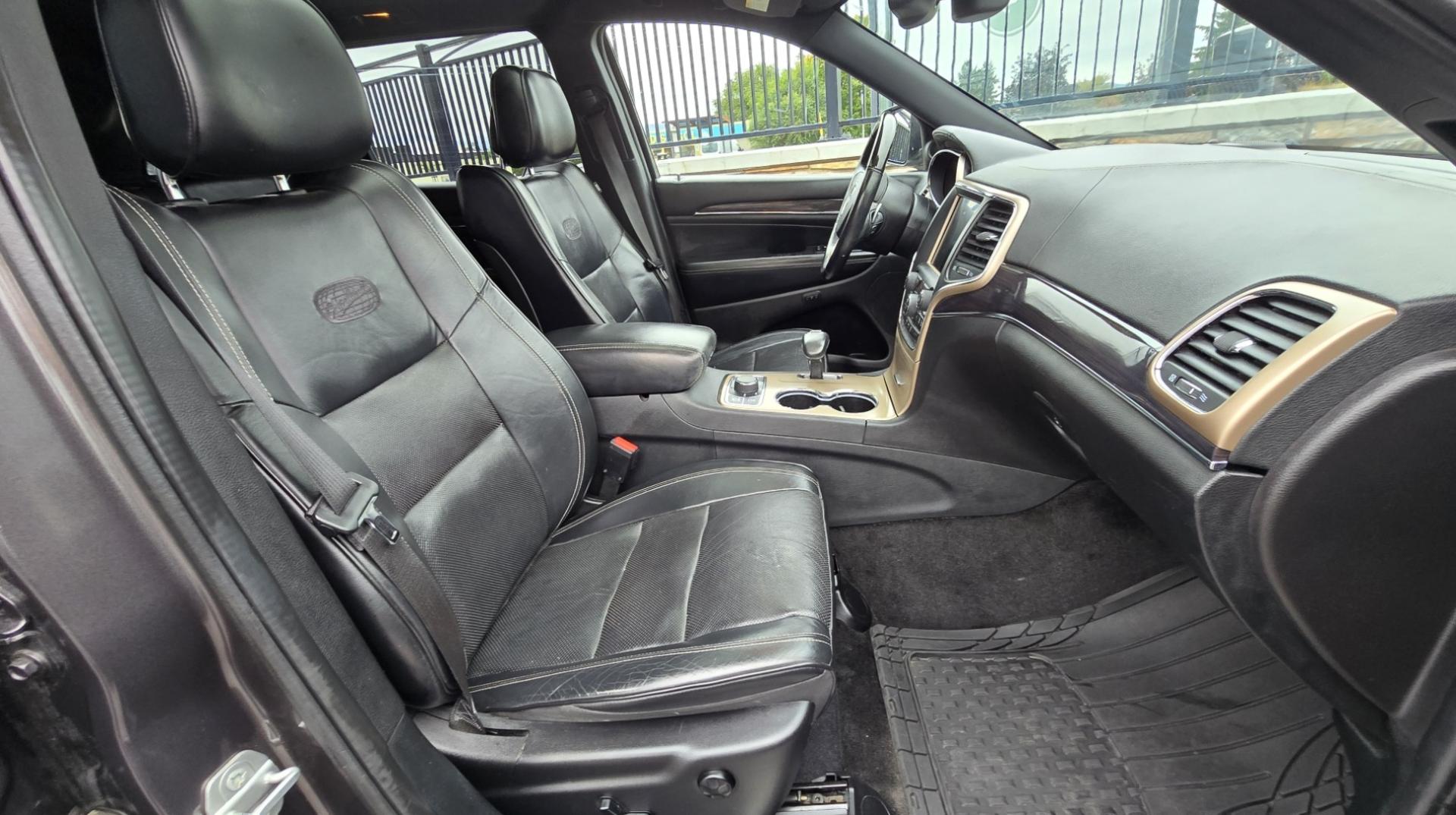 2015 Grey /Black Jeep Grand Cherokee Overland 4WD (1C4RJFCGXFC) with an 3.6L V6 DOHC 24V engine, 8-Speed Automatic transmission, located at 450 N Russell, Missoula, MT, 59801, (406) 543-6600, 46.874496, -114.017433 - Clean 4WD SUV. Peppy 3.6L V6 Engine. 8 Speed Automatic Transmission this Paddle Shifters for Manual Shifting. Huge Panoramic Sun Roof. Front and Rear Heated Seats. Heated Steering Wheel. Vented Front Seats for Cooling. AM FM SAT. Bluetooth Audio and Phone. Navigation. Backup Camera. Remote Start. Po - Photo#13