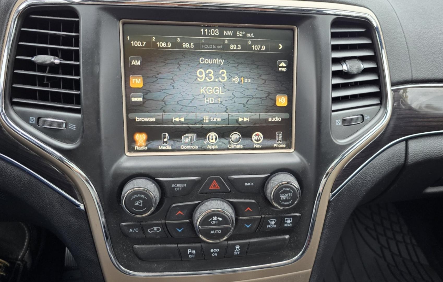 2015 Grey /Black Jeep Grand Cherokee Overland 4WD (1C4RJFCGXFC) with an 3.6L V6 DOHC 24V engine, 8-Speed Automatic transmission, located at 450 N Russell, Missoula, MT, 59801, (406) 543-6600, 46.874496, -114.017433 - Clean 4WD SUV. Peppy 3.6L V6 Engine. 8 Speed Automatic Transmission this Paddle Shifters for Manual Shifting. Huge Panoramic Sun Roof. Front and Rear Heated Seats. Heated Steering Wheel. Vented Front Seats for Cooling. AM FM SAT. Bluetooth Audio and Phone. Navigation. Backup Camera. Remote Start. Po - Photo#16