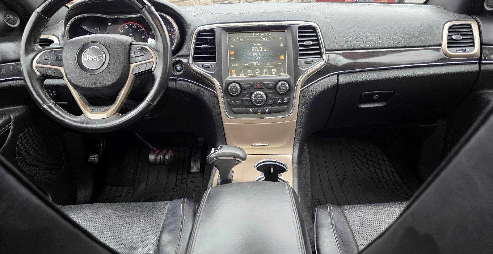 2015 Grey /Black Jeep Grand Cherokee Overland 4WD (1C4RJFCGXFC) with an 3.6L V6 DOHC 24V engine, 8-Speed Automatic transmission, located at 450 N Russell, Missoula, MT, 59801, (406) 543-6600, 46.874496, -114.017433 - Clean 4WD SUV. Peppy 3.6L V6 Engine. 8 Speed Automatic Transmission this Paddle Shifters for Manual Shifting. Huge Panoramic Sun Roof. Front and Rear Heated Seats. Heated Steering Wheel. Vented Front Seats for Cooling. AM FM SAT. Bluetooth Audio and Phone. Navigation. Backup Camera. Remote Start. Po - Photo#22