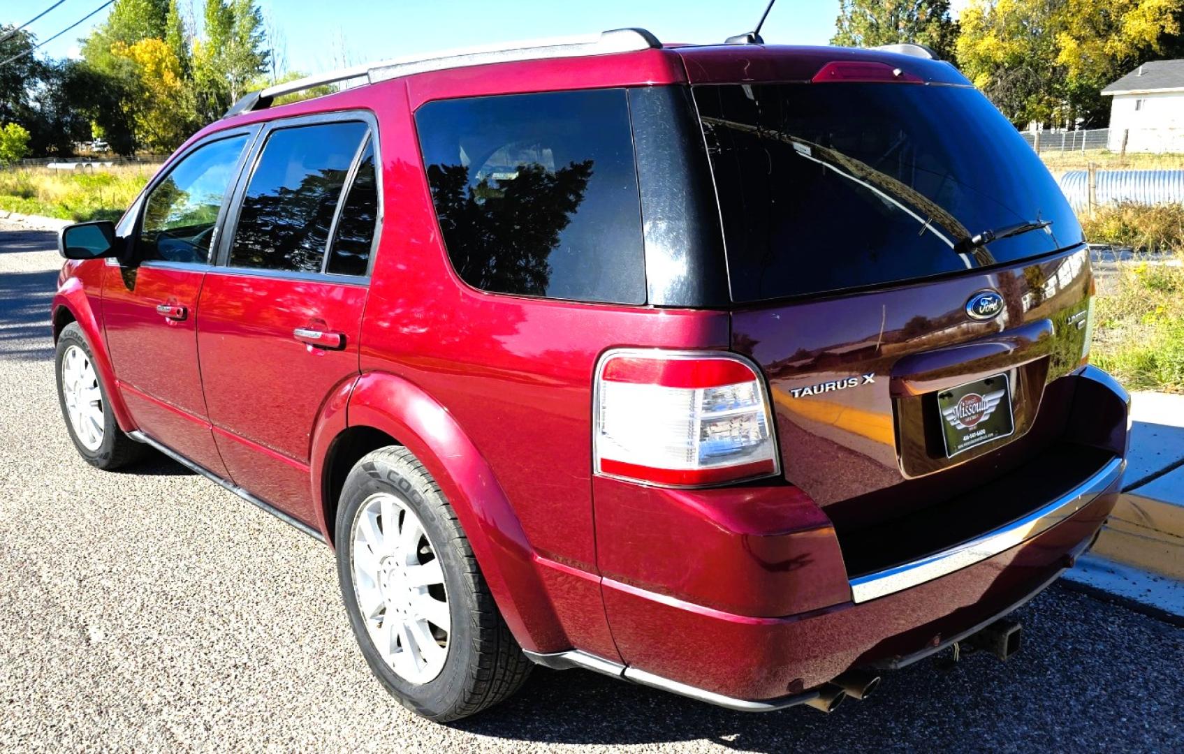 2008 Maroon /Tan Ford Taurus X Limited AWD (1FMDK06W58G) with an 3.5L V6 DOHC 24V engine, 6-Speed Automatic Overdrive transmission, located at 450 N Russell, Missoula, MT, 59801, (406) 543-6600, 46.874496, -114.017433 - AWD SUV High Miles but Runs Amazing. 3.5L V6 Engine. 3rd Row Seating. Rear Entertainment (DVD). Front and Rear Climate Controls. Air. Cruise. Tilt. Bluetooth. AM CM CD Player. Power Heated Front Seats. Hard to Find a AWD with 3rd Row for this Price in such good condition. We Finance through loca - Photo#6
