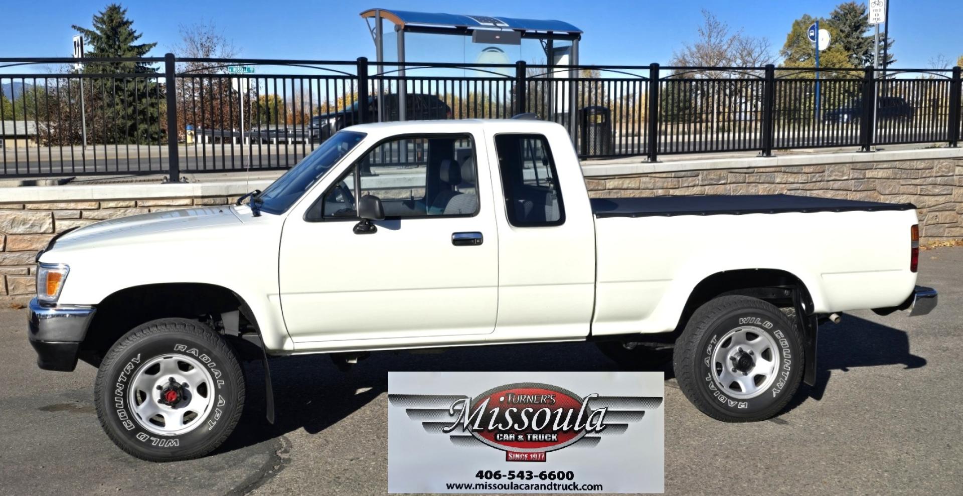 1994 White Toyota Pickup DLX Xtracab 4WD (JT4RN13PXR6) with an 2.4L L4 SOHC 8V engine, 5 Speed Manual transmission, located at 450 N Russell, Missoula, MT, 59801, (406) 543-6600, 46.874496, -114.017433 - Amazing truck ! Looks , runs ,drives and looks like it did in '94 56k actual miles New water pump and radiator shocks and bushings as well. Body is Excellent and Interior is Great! These trucks are some of the best ever made and extremely popular and increasing in value unlike almost everyth - Photo#1