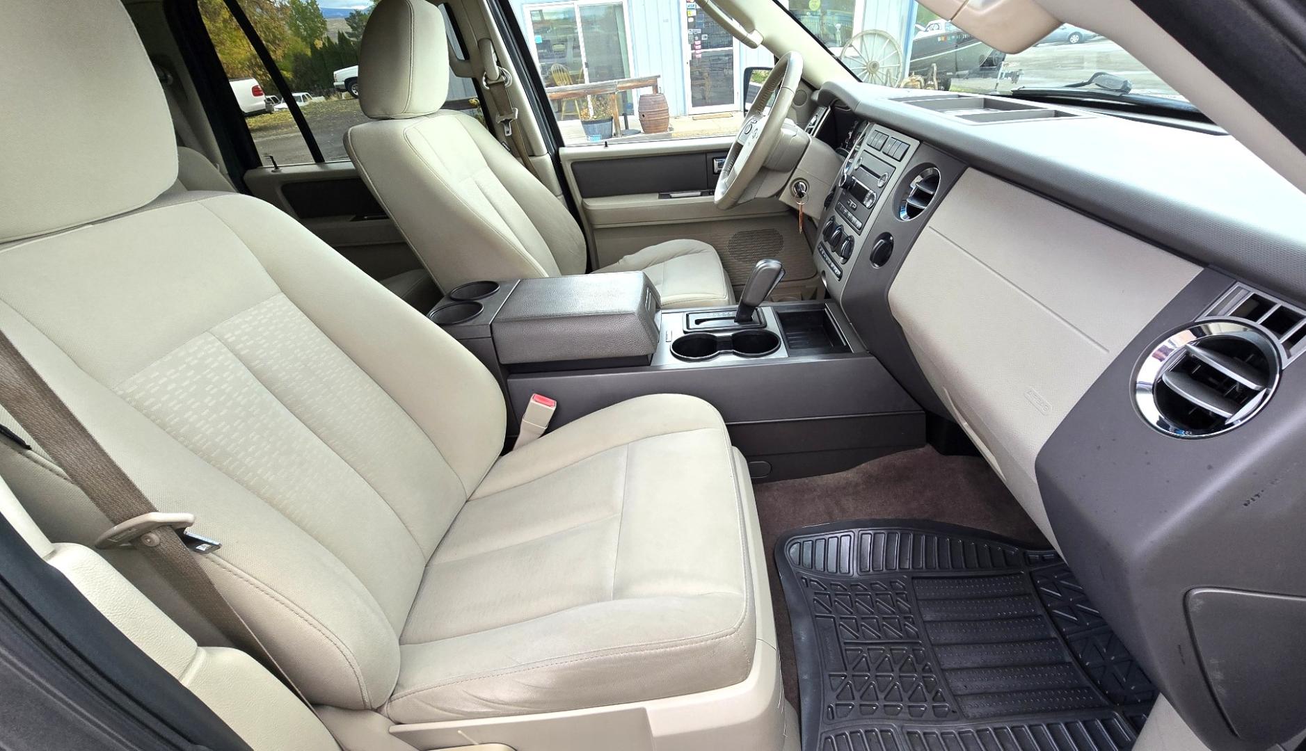 2011 Grey /Tan Ford Expedition EL XLT 4WD (1FMJK1J54BE) with an 5.4L V8 SOHC 16V FFV engine, 6-Speed Automatic transmission, located at 450 N Russell, Missoula, MT, 59801, (406) 543-6600, 46.874496, -114.017433 - Giant 4WD SUV. 5.4L V8 Engine. Automatic Transmission. 3rd Row Seating with Room to Spare. Front and Rear Climate Control. Air. Cruise. Tilt. Power Windows and Locks. AM FM CD Player. Bluetooth. Grill Guard. Running Boards. Like New Firestone Tires. Has a Sunroof but the glass does not open. We F - Photo#12