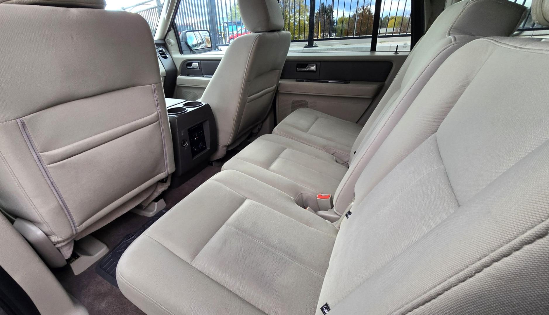 2011 Grey /Tan Ford Expedition EL XLT 4WD (1FMJK1J54BE) with an 5.4L V8 SOHC 16V FFV engine, 6-Speed Automatic transmission, located at 450 N Russell, Missoula, MT, 59801, (406) 543-6600, 46.874496, -114.017433 - Giant 4WD SUV. 5.4L V8 Engine. Automatic Transmission. 3rd Row Seating with Room to Spare. Front and Rear Climate Control. Air. Cruise. Tilt. Power Windows and Locks. AM FM CD Player. Bluetooth. Grill Guard. Running Boards. Like New Firestone Tires. Has a Sunroof but the glass does not open. We F - Photo#14