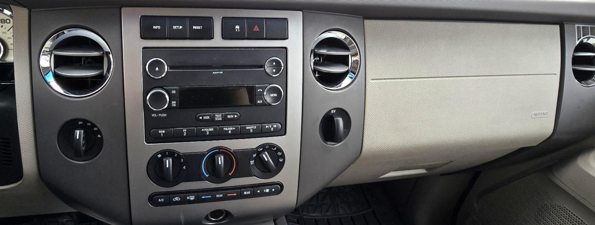 2011 Grey /Tan Ford Expedition EL XLT 4WD (1FMJK1J54BE) with an 5.4L V8 SOHC 16V FFV engine, 6-Speed Automatic transmission, located at 450 N Russell, Missoula, MT, 59801, (406) 543-6600, 46.874496, -114.017433 - Giant 4WD SUV. 5.4L V8 Engine. Automatic Transmission. 3rd Row Seating with Room to Spare. Front and Rear Climate Control. Air. Cruise. Tilt. Power Windows and Locks. AM FM CD Player. Bluetooth. Grill Guard. Running Boards. Like New Firestone Tires. Has a Sunroof but the glass does not open. We F - Photo#16