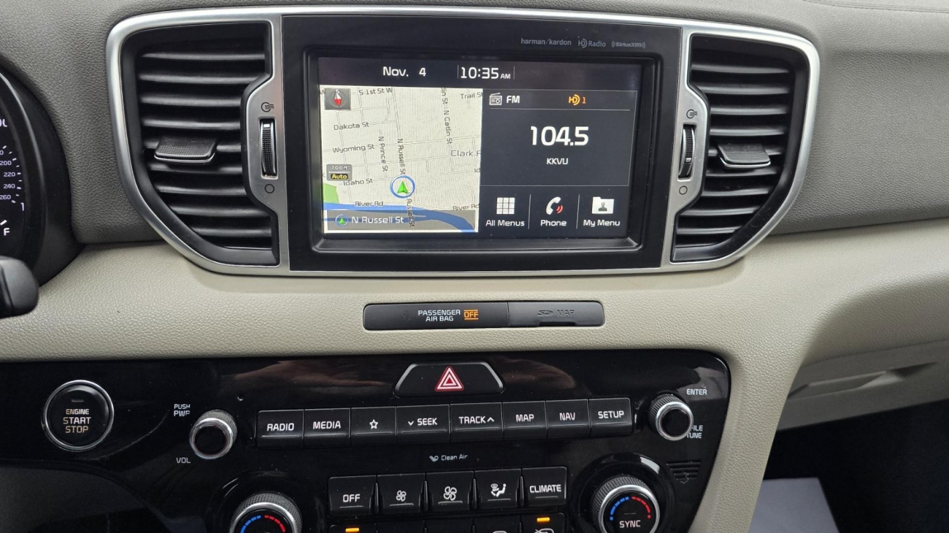 2018 Red /Tan Kia Sportage EX AWD (KNDPNCAC8J7) with an 2.4L V6 DOHC 24V engine, 6A transmission, located at 450 N Russell, Missoula, MT, 59801, (406) 543-6600, 46.874496, -114.017433 - Cute Little AWD SUV that has more features than you can shake a stick at, 2.4L I4 Engine. 6 Speed Automatic Transmission. Technology Package. Huge Panoramic Sun Roof. Navigation. Heated and Cooled Front Seats. Heated Steering Wheel. Heated Back Seats. Driver Assist. Backup Camera. Bluetooth Audio an - Photo#19