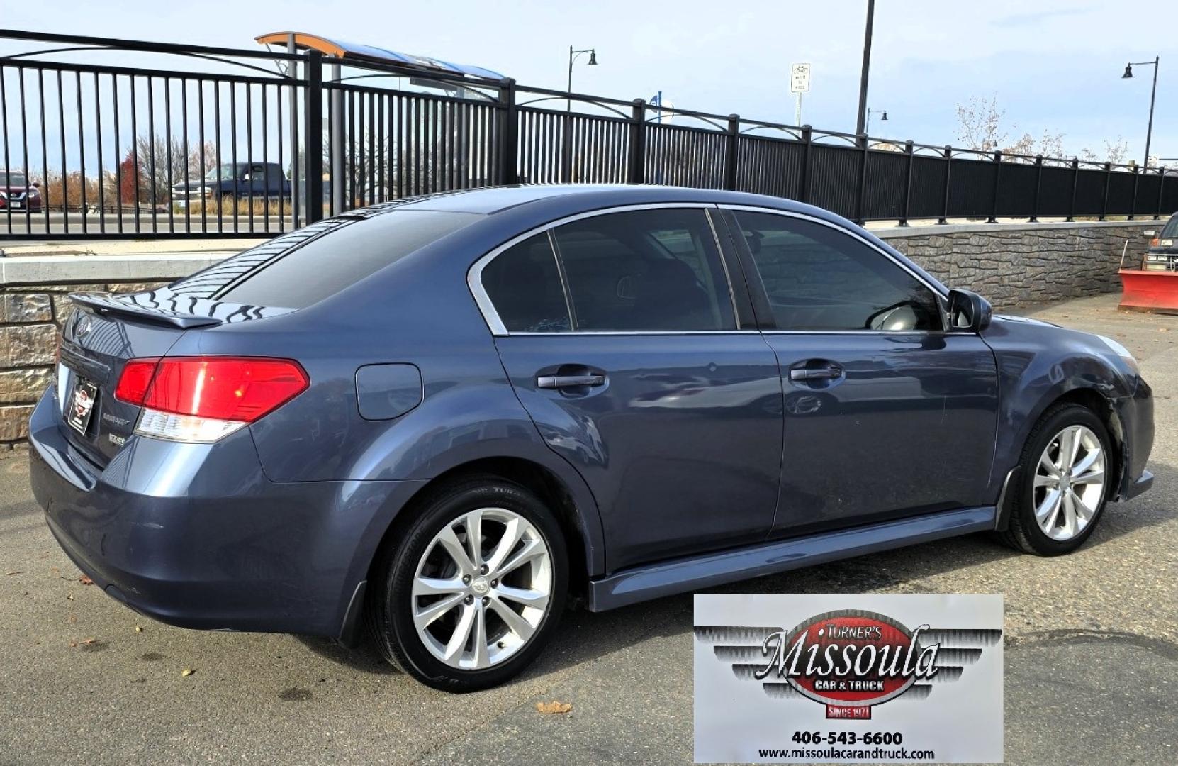 2013 Blue /Black Subaru Legacy 2.5i Premium (4S3BMBG64D3) with an 2.5L H4 SOHC 16V engine, Continuously Variable Transmission transmission, located at 450 N Russell, Missoula, MT, 59801, (406) 543-6600, 46.874496, -114.017433 - Classy Blue AWD Suby Sedan. 2.5L H4 Engine. Automatic Transmission. Air. Cruise. Tilt. Power Windows and Locks. Heated Seats. Power Drivers Seat. Power Sunroof. - Photo#1