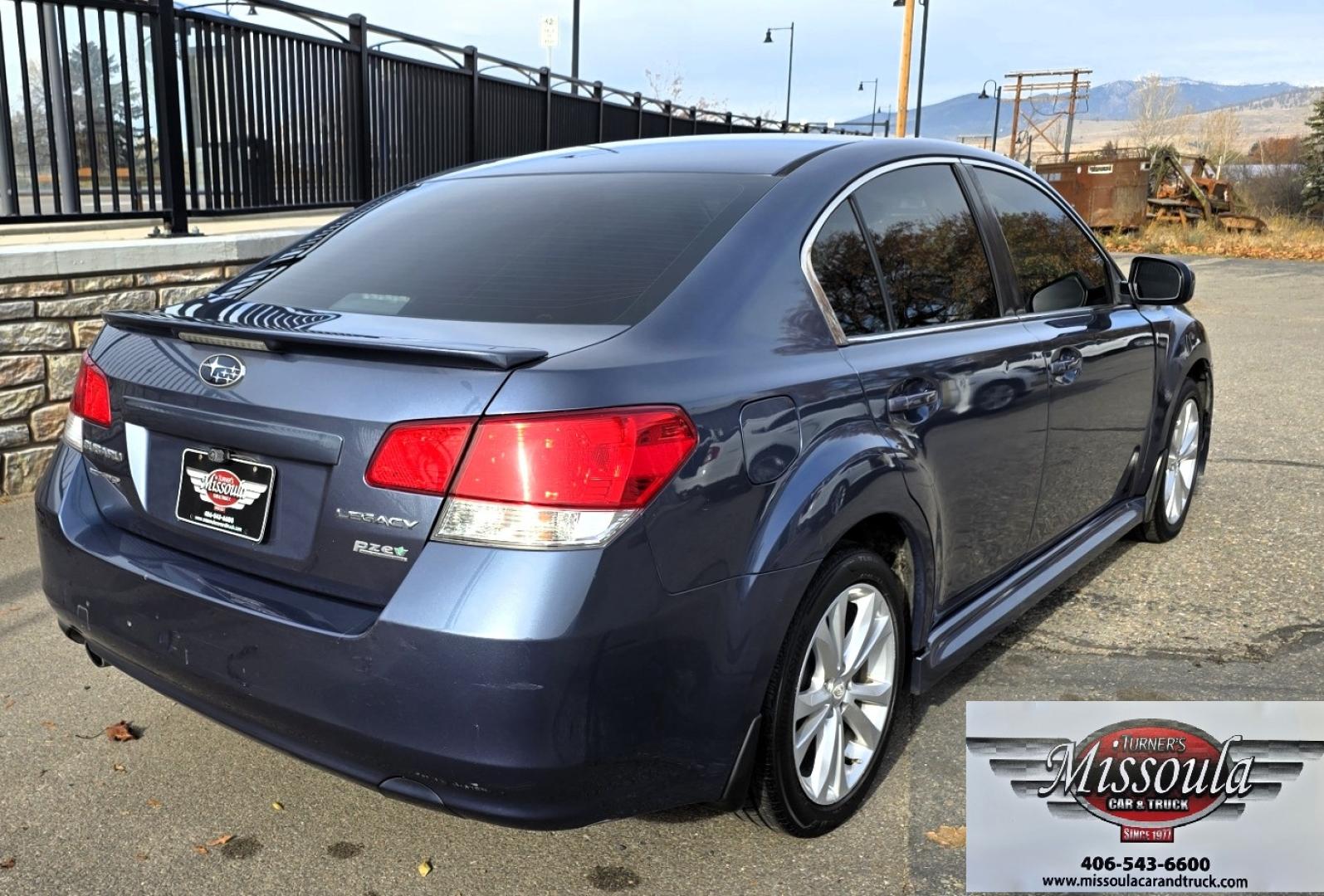2013 Blue /Black Subaru Legacy 2.5i Premium (4S3BMBG64D3) with an 2.5L H4 SOHC 16V engine, Continuously Variable Transmission transmission, located at 450 N Russell, Missoula, MT, 59801, (406) 543-6600, 46.874496, -114.017433 - Classy Blue AWD Suby Sedan. 2.5L H4 Engine. Automatic Transmission. Air. Cruise. Tilt. Power Windows and Locks. Heated Seats. Power Drivers Seat. Power Sunroof. - Photo#2