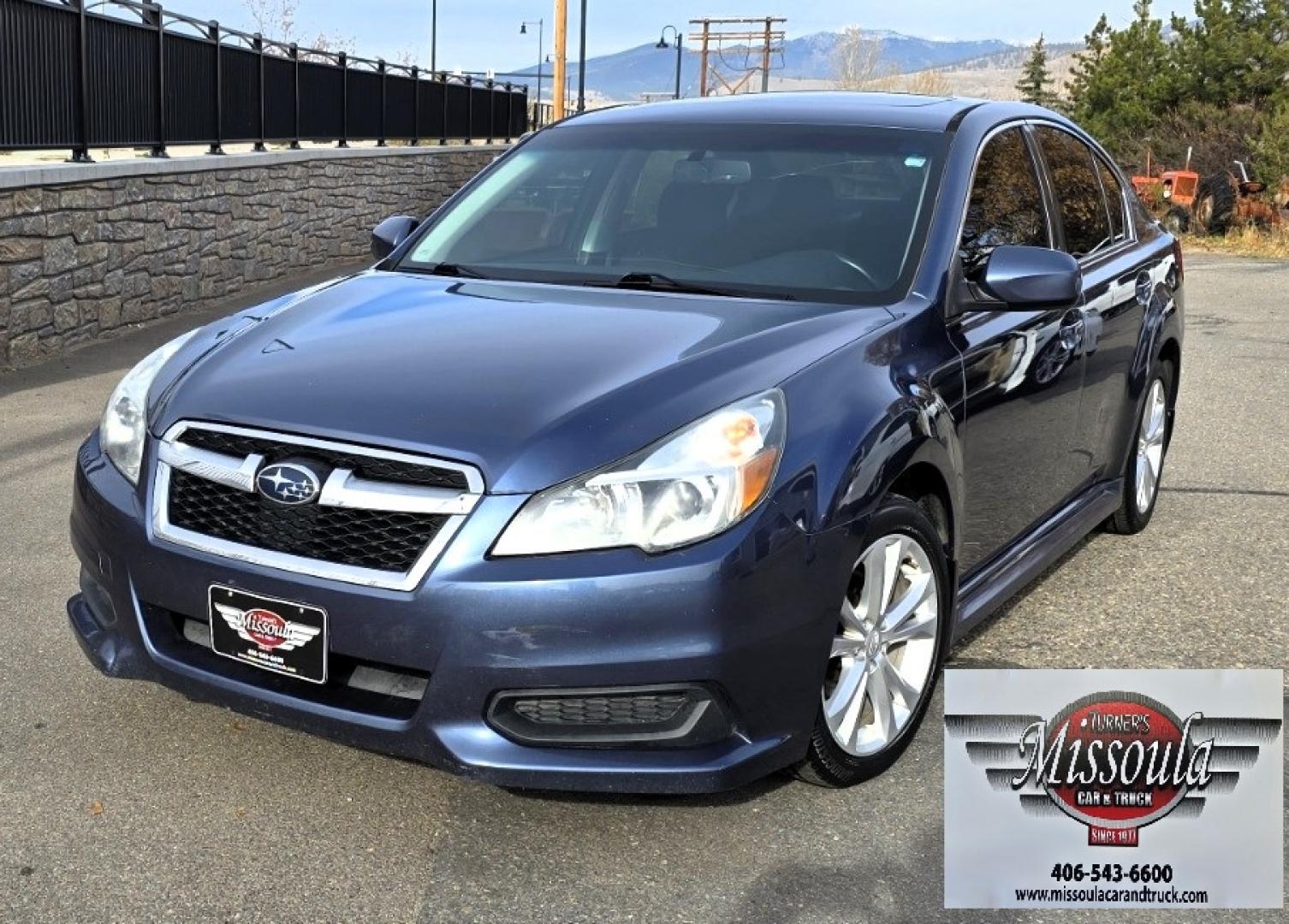 2013 Blue /Black Subaru Legacy 2.5i Premium (4S3BMBG64D3) with an 2.5L H4 SOHC 16V engine, Continuously Variable Transmission transmission, located at 450 N Russell, Missoula, MT, 59801, (406) 543-6600, 46.874496, -114.017433 - Classy Blue AWD Suby Sedan. 2.5L H4 Engine. Automatic Transmission. Air. Cruise. Tilt. Power Windows and Locks. Heated Seats. Power Drivers Seat. Power Sunroof. - Photo#8