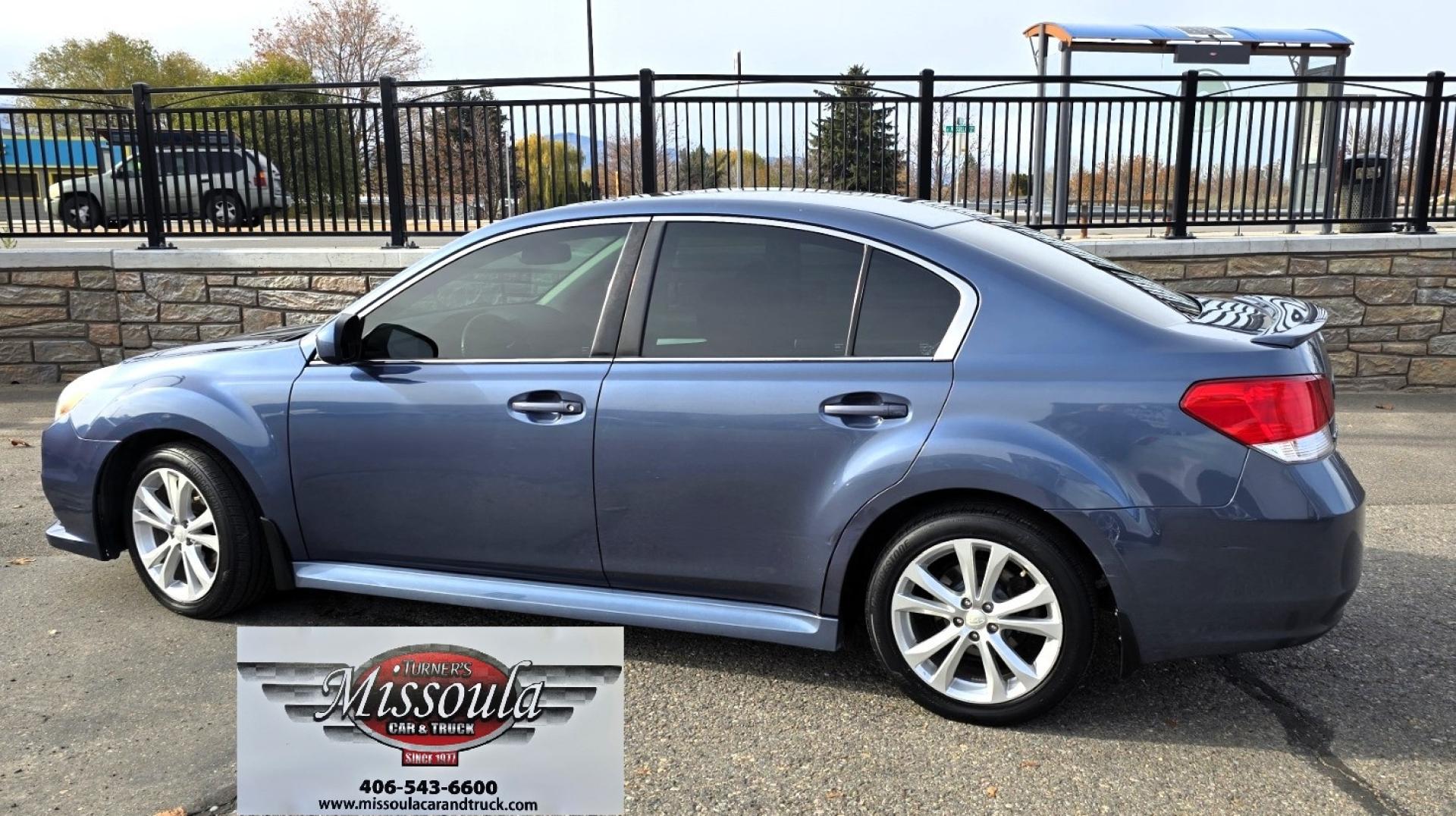 2013 Blue /Black Subaru Legacy 2.5i Premium (4S3BMBG64D3) with an 2.5L H4 SOHC 16V engine, Continuously Variable Transmission transmission, located at 450 N Russell, Missoula, MT, 59801, (406) 543-6600, 46.874496, -114.017433 - Classy Blue AWD Suby Sedan. 2.5L H4 Engine. Automatic Transmission. Air. Cruise. Tilt. Power Windows and Locks. Heated Seats. Power Drivers Seat. Power Sunroof. - Photo#9