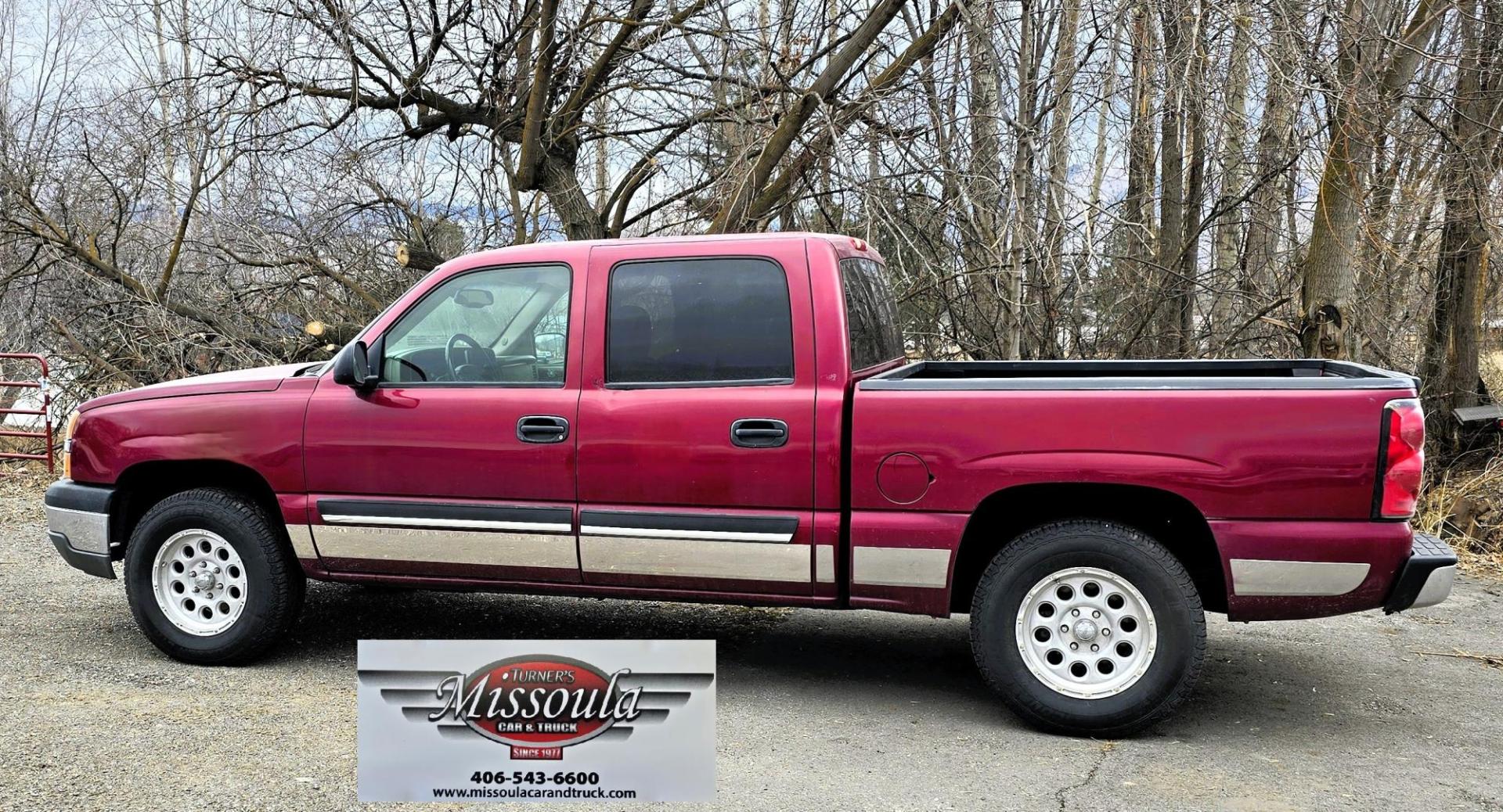 2004 Maroon /Gray Chevrolet Silverado 1500 LS Crew Cab 4WD (2GCEK13T641) with an 5.3L V8 OHV 16V engine, 4-Speed Automatic Overdrive transmission, located at 450 N Russell, Missoula, MT, 59801, (406) 543-6600, 46.874496, -114.017433 - Great Running 4WD Silverado. 4WD Automatic Transmission. 5.3L V8 Engine. Very Comfortable Seats. Air. Cruise. Tilt. Power Windows and Locks. AM FM CD Player. The vehicle was stolen from a previous owner in 2016. The Insurance paid off a total loss before the vehicle was recovered. Once it was recov - Photo#5