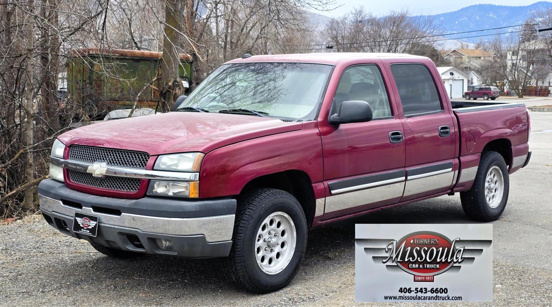 2004 Maroon /Gray Chevrolet Silverado 1500 LS Crew Cab 4WD (2GCEK13T641) with an 5.3L V8 OHV 16V engine, 4-Speed Automatic Overdrive transmission, located at 450 N Russell, Missoula, MT, 59801, (406) 543-6600, 46.874496, -114.017433 - Great Running 4WD Silverado. 4WD Automatic Transmission. 5.3L V8 Engine. Very Comfortable Seats. Air. Cruise. Tilt. Power Windows and Locks. AM FM CD Player. The vehicle was stolen from a previous owner in 2016. The Insurance paid off a total loss before the vehicle was recovered. Once it was recov - Photo#7