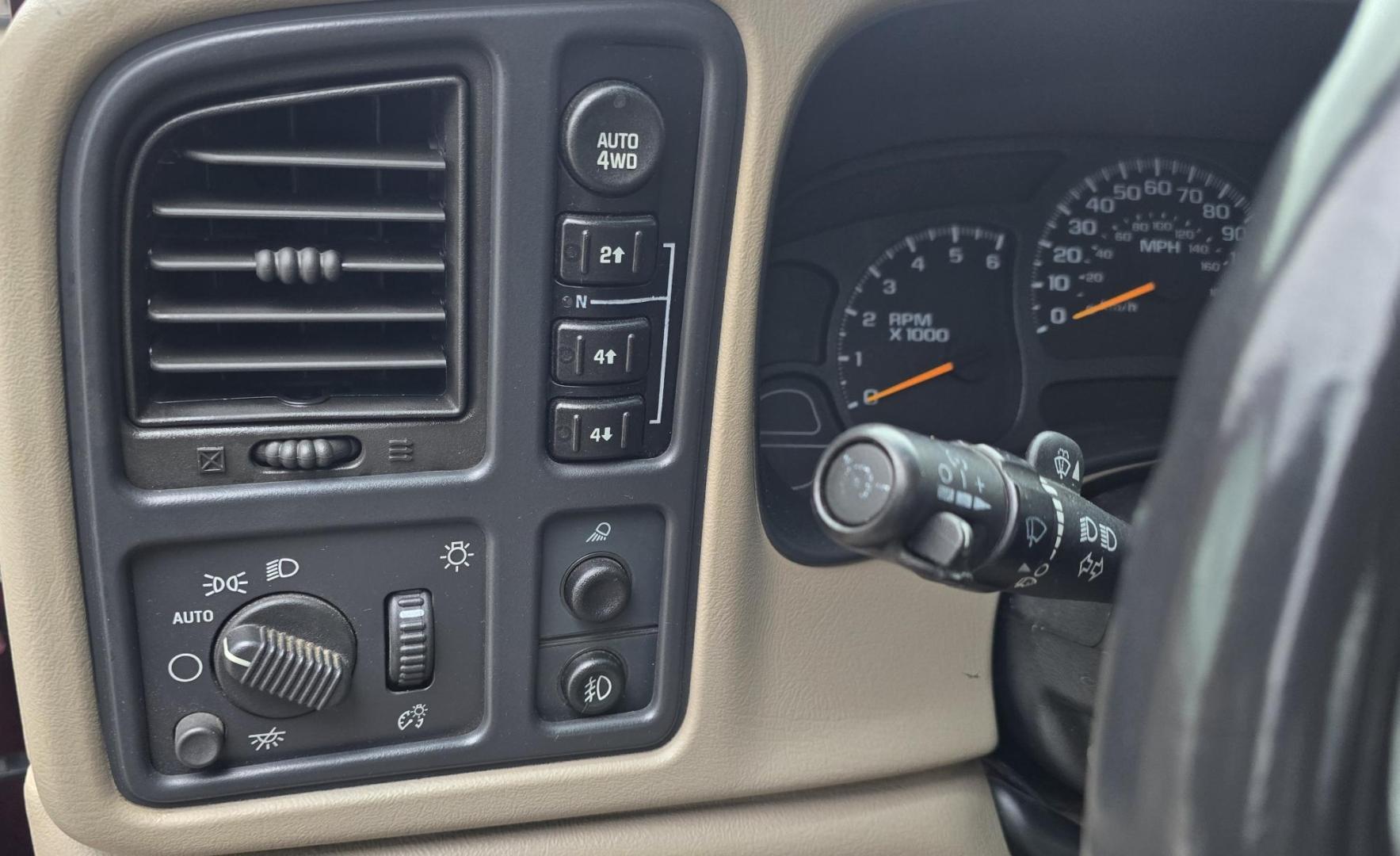 2004 Maroon /Gray Chevrolet Silverado 1500 LS Crew Cab 4WD (2GCEK13T641) with an 5.3L V8 OHV 16V engine, 4-Speed Automatic Overdrive transmission, located at 450 N Russell, Missoula, MT, 59801, (406) 543-6600, 46.874496, -114.017433 - Great Running 4WD Silverado. 4WD Automatic Transmission. 5.3L V8 Engine. Very Comfortable Seats. Air. Cruise. Tilt. Power Windows and Locks. AM FM CD Player. The vehicle was stolen from a previous owner in 2016. The Insurance paid off a total loss before the vehicle was recovered. Once it was recov - Photo#8