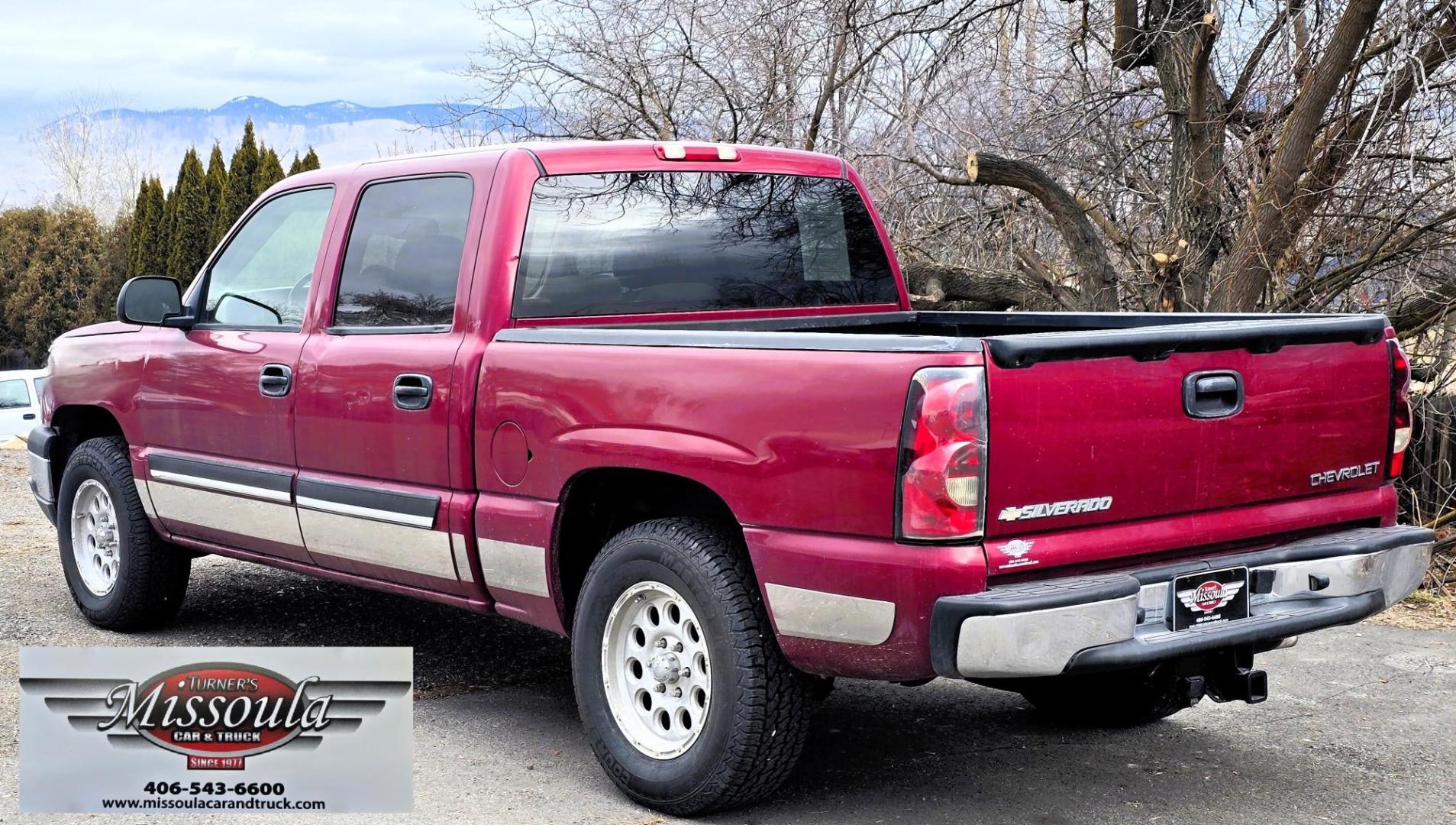 2004 Maroon /Gray Chevrolet Silverado 1500 LS Crew Cab 4WD (2GCEK13T641) with an 5.3L V8 OHV 16V engine, 4-Speed Automatic Overdrive transmission, located at 450 N Russell, Missoula, MT, 59801, (406) 543-6600, 46.874496, -114.017433 - Great Running 4WD Silverado. 4WD Automatic Transmission. 5.3L V8 Engine. Very Comfortable Seats. Air. Cruise. Tilt. Power Windows and Locks. AM FM CD Player. The vehicle was stolen from a previous owner in 2016. The Insurance paid off a total loss before the vehicle was recovered. Once it was recov - Photo#6