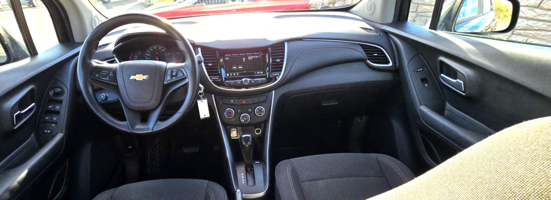 2019 Grey /Gray Chevrolet Trax LS AWD (3GNCJNSB9KL) with an 1.4L L4 DOHC 16V engine, 6A transmission, located at 450 N Russell, Missoula, MT, 59801, (406) 543-6600, 46.874496, -114.017433 - Cute little AWD SUV. 1.4L I4 Engine. Automatic Transmission. Air. Cruise. Tilt. Power Windows and Locks. Power Drivers Seat. AM FM Touchscreen Stereo. Bluetooth Audio and Phone. Apple Air Play. Android Air Play. Backup Camera. Copper Tires in like new condition. We Finance through local Credit Un - Photo#13