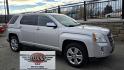 2015 Silver /Black GMC Terrain SLT2 AWD (2GKFLYE34F6) with an 3.6L V6 DOHC 24V engine, 6-Speed Automatic transmission, located at 450 N Russell, Missoula, MT, 59801, (406) 543-6600, 46.874496, -114.017433 - Beefy AWD SUV. 3.6L V6 Engine. 6 Speed Automatic Transmission. Power Sunroof. Air. Cruise. Tilt. Power Drivers Seat. Power Lift Gate. Power Windows and Locks. AM FM SAT CD Player. Bluetooth Audio and Phone. Backup Camera. Nice Touring Radial Tires. Remote Start. We Finance through local Credit U - Photo#1