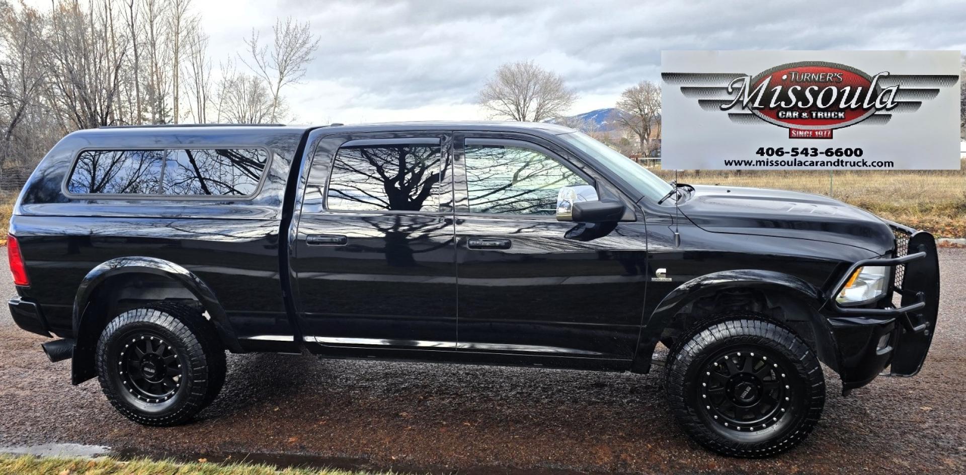 2012 Black /Black Dodge Ram 3500 Laramie Longhorn Edition Crew Cab SWB 4WD (3C63D3FL1CG) with an 6.7L L6 OHV 24V TURBO DIESEL engine, 6-Speed Automatic transmission, located at 450 N Russell, Missoula, MT, 59801, (406) 543-6600, 46.874496, -114.017433 - Beautiful 4WD Diesel Crew Cab. Tuner and is EGR Deleted 6.7L Cummins. Automatic Transmission. Touchscreen Alpine Stereo System. Heated Front and Rear Seats. Power Leather Front Seats. Heated Steering Wheel. Bluetooth Audio and Phone Connectivity. Backup Camera. Power Sunroof. Retractable Running Boa - Photo#6