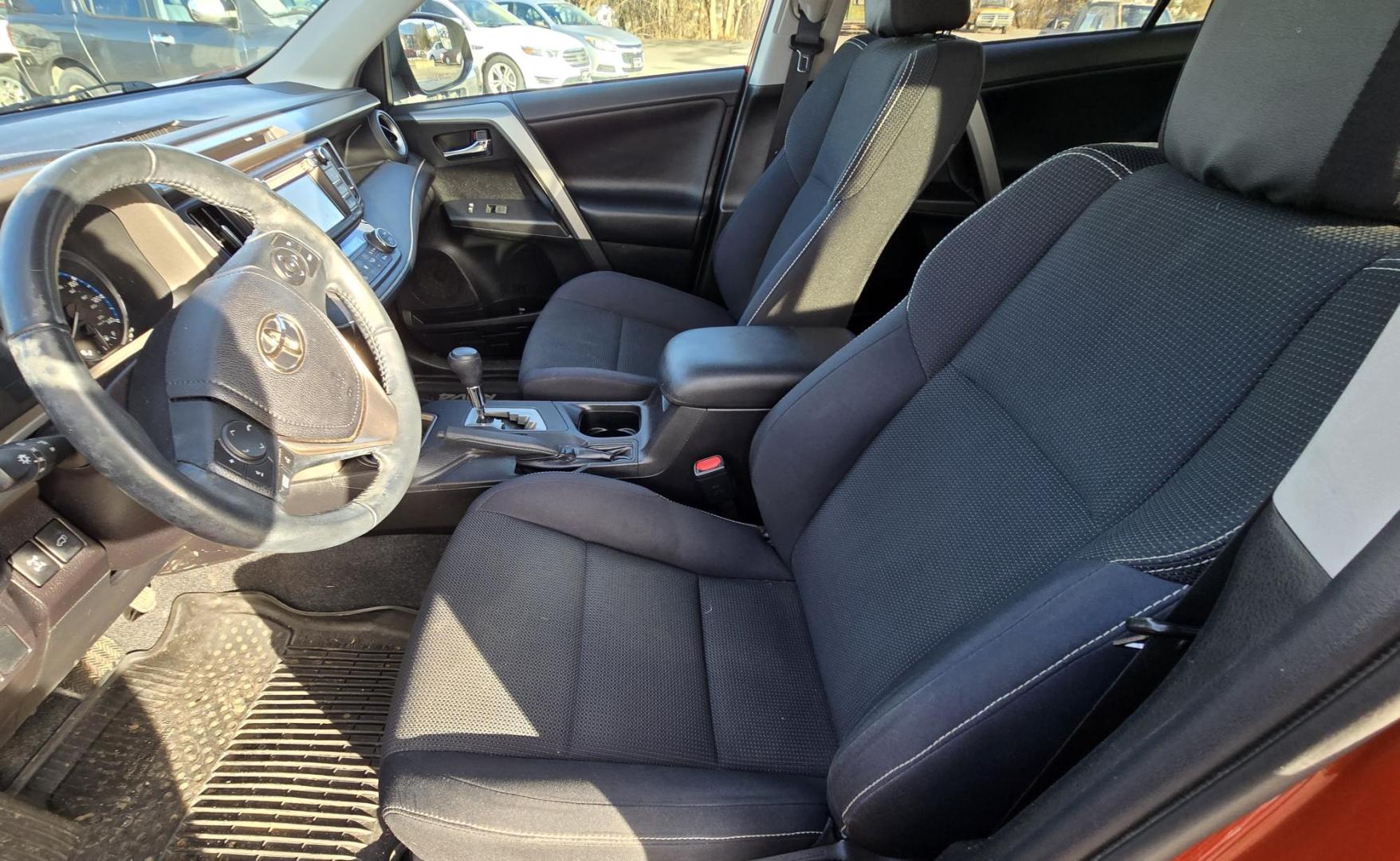 2016 Orange /Black Toyota RAV4 XLE AWD (2T3RFREV1GW) with an 2.5L L4 DOHC 16V engine, 6A transmission, located at 450 N Russell, Missoula, MT, 59801, (406) 543-6600, 46.874496, -114.017433 - Photo#12