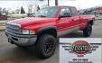1998 Red /Blue Dodge Ram 2500 Quad Cab 6.5-ft. Bed 4WD (1B7KF2364WJ) with an 5.9L L6 OHV 24V TURBO DIESEL engine, 5 Speed Manual transmission, located at 450 N Russell, Missoula, MT, 59801, (406) 543-6600, 46.874496, -114.017433 - Highly Desirable 2nd Generation Dodge 3/4 Ton 4WD with a 24 Valve 5.9L Cummins Diesel Engine. Comes with a Rare 5 Speed Manual Transmission. Runs and Shits well. Air Conditioning. Nice Wheels and Tires. Box has a few dings and dents. Set up for a gooseneck ball. Because of the age, our lenders d - Photo#5