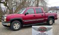 2004 Maroon /Tan Chevrolet Silverado 1500 LS Crew Cab 4WD (2GCEK13T741) with an 5.3L V8 OHV 16V engine, 4-Speed Automatic Overdrive transmission, located at 450 N Russell, Missoula, MT, 59801, (406) 543-6600, 46.874496, -114.017433 - Strong Running 4WD Chevy. 5.3L V8 Engine. Automatic Transmission. Heated Leather Power Front Seats. Rear DVD Player. Power Windows and Locks. AM FM CD Player.Running Boards. Has a check engine light saying there is a misfire but the truck runs great. Does have a Branded Title because the State of Mo - Photo#0