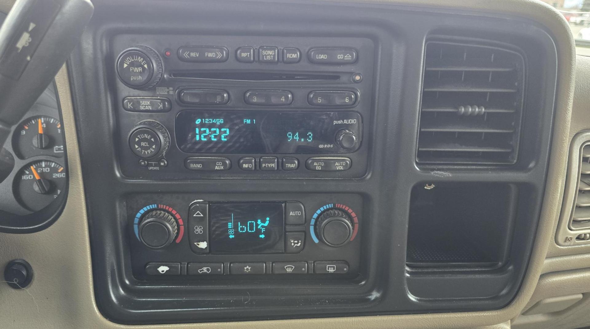 2004 Maroon /Tan Chevrolet Silverado 1500 LS Crew Cab 4WD (2GCEK13T741) with an 5.3L V8 OHV 16V engine, 4-Speed Automatic Overdrive transmission, located at 450 N Russell, Missoula, MT, 59801, (406) 543-6600, 46.874496, -114.017433 - Strong Running 4WD Chevy. 5.3L V8 Engine. Automatic Transmission. Heated Leather Power Front Seats. Rear DVD Player. Power Windows and Locks. AM FM CD Player.Running Boards. Has a check engine light saying there is a misfire but the truck runs great. Does have a Branded Title because the State of Mo - Photo#14