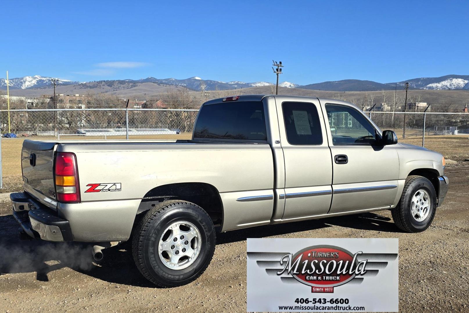 2002 Pewter /Gray GMC Sierra 1500 SLT Ext. Cab 4WD (1GTEK19T52E) with an 5.3L V8 OHV 16V engine, 4-Speed Automatic Overdrive transmission, located at 450 N Russell, Missoula, MT, 59801, (406) 543-6600, 46.874496, -114.017433 - Clean 3 Owner 4WD Chevy. 5.3L V8 Engine. Automatic Transmission. Air. Cruise. Tilt. Power Windows and Locks. Leather Memory Seats. Heated Front Seats. AM FM CD Cassette Player. Truck Runs and drives fantastic. Excellent Tires. Clean Title and Carfax. Because of the age, our lenders do NOT offer - Photo#2