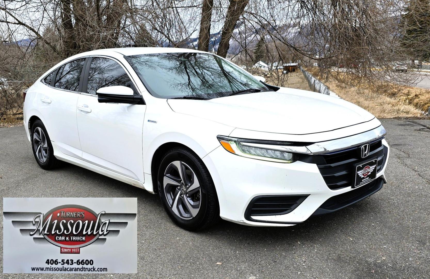 2019 White /Black Honda Insight EX Hybrid (19XZE4F5XKE) with an 1.5L L4 DOHC 16V engine, CVT transmission, located at 450 N Russell, Missoula, MT, 59801, (406) 543-6600, 46.874496, -114.017433 - Sleek Looking Hybrid. yes it's high miles but runs amazing. 1.5L Hybrid Engine. Automatic Transmission. Front Wheel Drive. Air. Cruise. Tilt. Power Windows and Locks. Remote Start. AM FM SAT. Bluetooth Audio and Phone Connection. Touch Screen. Tires are like new. Sell below Book. Because of the - Photo#7