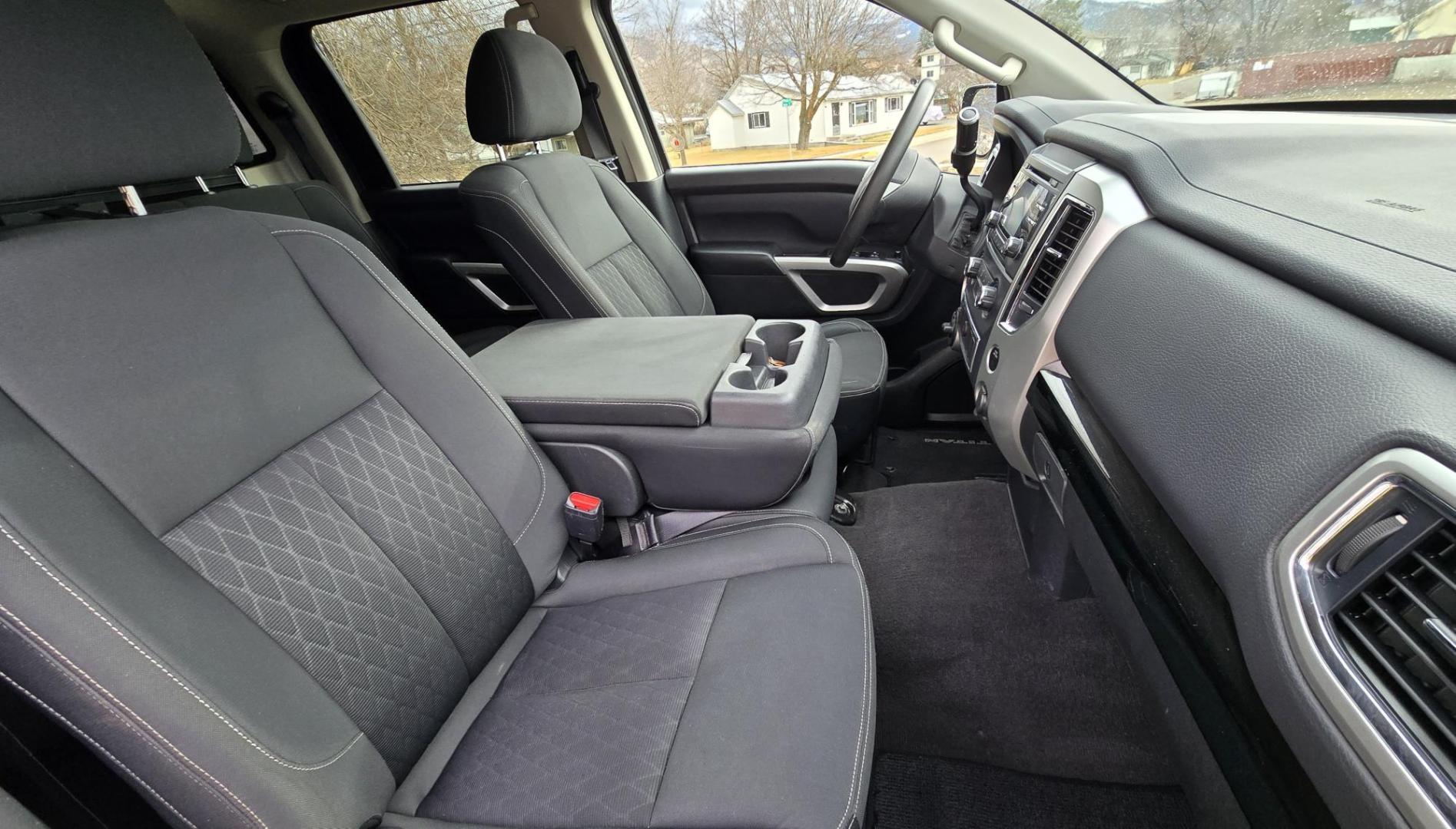 2018 Grey /Gray Nissan Titan S Crew Cab 4WD (1N6AA1EJ5JN) with an 5.6L V8 DOHC 32V engine, 6 Speed Automatic transmission, located at 450 N Russell, Missoula, MT, 59801, (406) 543-6600, 46.874496, -114.017433 - 2018 Nissan Titan 4WD with powerful 5.7L V8 Engine. 6 Speed Automatic Transmission. Nice Topper with a Decked Brand Slide out tool Box. Air. Cruise. Tilt. AM FM CD PLayer with Bluetooth Audio and Phone Connection. Backup Camera. New Tires. Towing. Running Boards. Clean Title and Carfax. We Finan - Photo#11