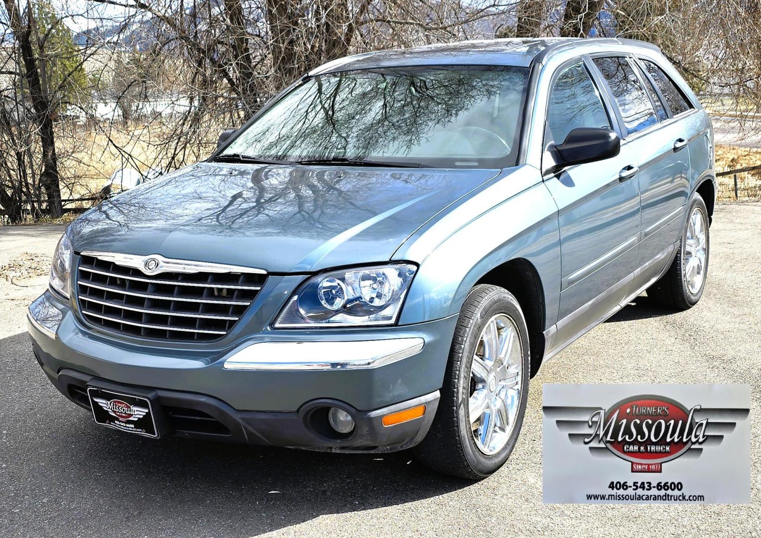 2005 Green /Black Chrysler Pacifica Touring Touring (2C8GF68405R) with an 3.5L V6 engine, Automatic Transmission transmission, located at 450 N Russell, Missoula, MT, 59801, (406) 543-6600, 46.874496, -114.017433 - Nice AWD SUV. 3.5L V6 Engine. Power Heated Leather Front Seats. Heated Middle Seats. 6 CD Changer. Power Sunroof. Air. Cruise. Tilt. Power Windows and Locks. 3rd Row Seating. Clean Title and Carfax. Because of the age, our lender do NOT offer financing. - Photo#7