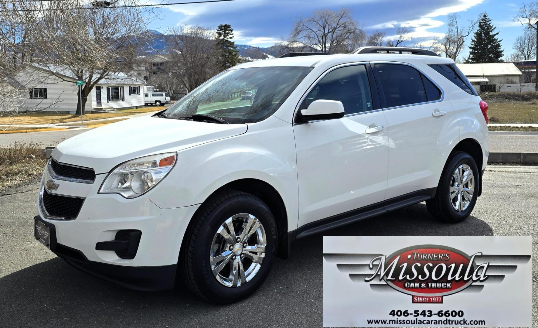 2015 White /Black Chevrolet Equinox LT (2GNFLFEK3F6) with an 2.4L I4 engine, Transmission transmission, located at 450 N Russell, Missoula, MT, 59801, (406) 543-6600, 46.874496, -114.017433 - Photo#2