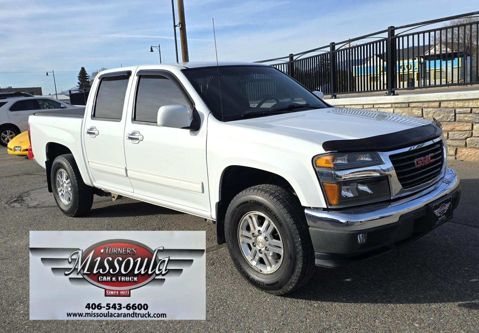 2011 White /Black GMC Canyon SLE Crew Cab 4WD (1GTH6MFE1B8) with an 3.7L L5 DOHC 20V engine, Automatic transmission, located at 450 N Russell, Missoula, MT, 59801, (406) 543-6600, 46.874496, -114.017433 - Very Desirable Sized 4WD Pickup. 3.7L I5 Engine. Automatic Transmission. Air. Cruise. Tilt. Power Windows and Locks. Tonnreau Cover. Excellent Tread Tires. Clean Title and Carfax. We Finance through local Credit Unions. We do NOT offer In House (Buy Here Pay Here) Financing. - Photo#3