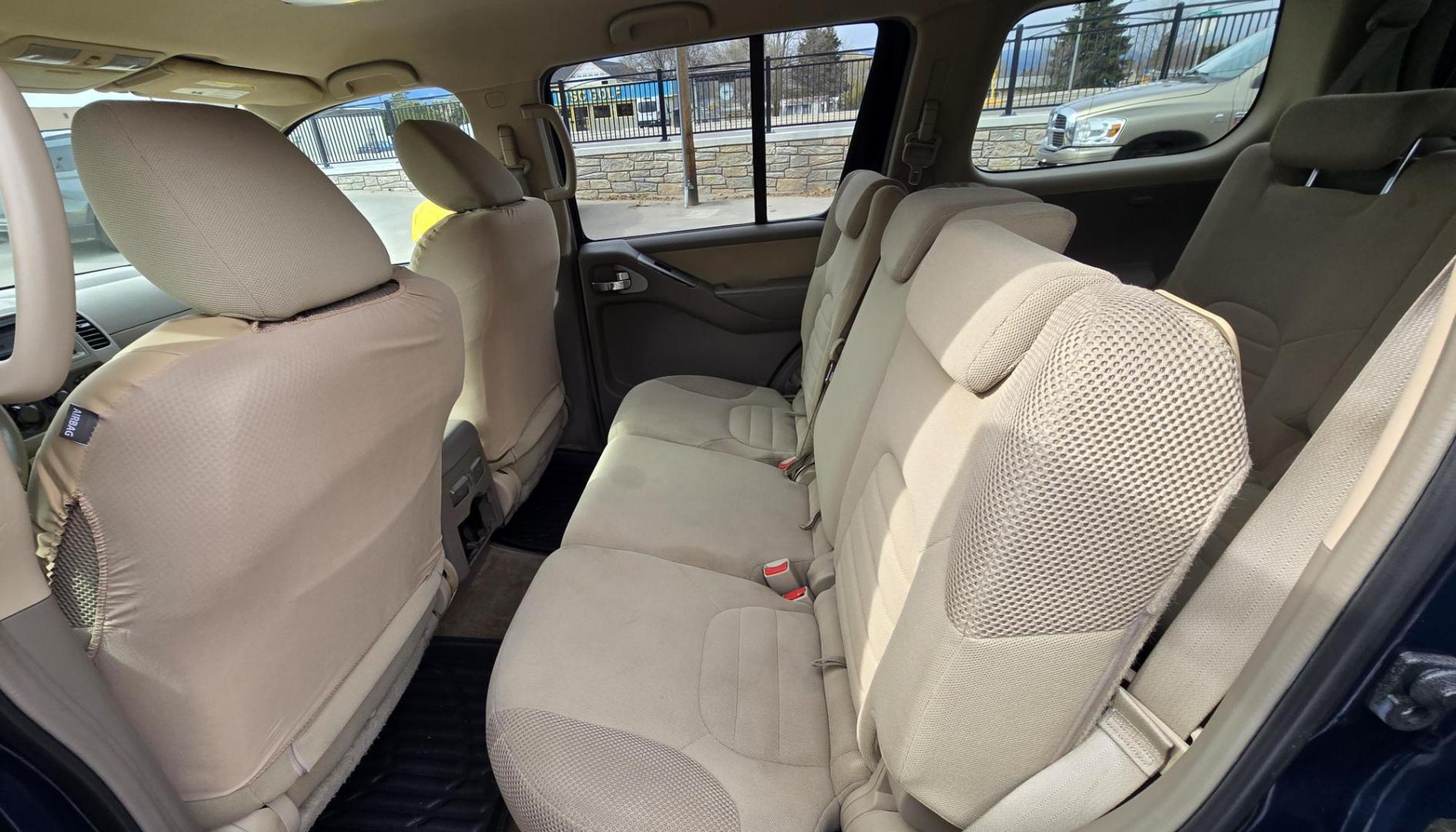 2011 Blue /Tan Nissan Pathfinder LE 4WD (5N1AR1NBXBC) with an 4.0L V6 DOHC 24V engine, 5-Speed Automatic transmission, located at 450 N Russell, Missoula, MT, 59801, (406) 543-6600, 46.874496, -114.017433 - Desirable 4WD SUV with 3rd Row Seats. 4.0L V6 Engine. 5 Speed Automatic Transmission. Air Conditioning. Power Windows and Locks. Good miles for the year. Runs and Drives Amazing. We Finance through local Credit Unions. We do NOT offer In House (Buy Here Pay Here) Financing. - Photo#15