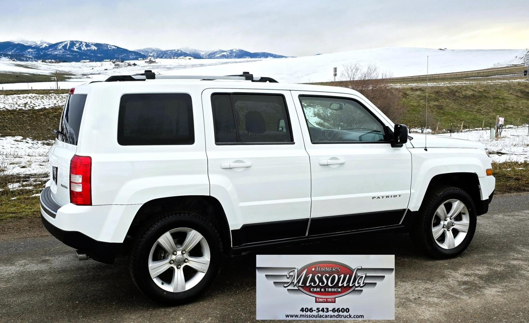 2014 White /Tan Jeep Patriot Limited 4WD (1C4NJRCB0ED) with an 2.4L L4 DOHC 16V engine, Automatic transmission, located at 450 N Russell, Missoula, MT, 59801, (406) 543-6600, 46.874496, -114.017433 - Cute 4WD Jeep Patriot. 2.4L I4 Engine has good Pep but also gets solid fuel economy. Automatic Transmission. Air. Cruise. Tilt. Power Windows and Locks. Bluetooth. AM FM CD Player. Power Drivers Seat. Heated Front Seats. Bridgestone Tires. Runs and Drives Excellent. Cl - Photo#4