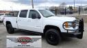 2013 White /Tan GMC Sierra 2500HD SLT Crew Cab 4WD (1GT121EG3DF) with an 6.0L V8 OHV 16V FFV engine, 6-Speed Automatic transmission, located at 450 N Russell, Missoula, MT, 59801, (406) 543-6600, 46.874496, -114.017433 - Very Clean 3/4 Ton 4WD Crewcab. Beefy 6.0L V8 Engine. 6 Speed Automatic Transmission. Power Heated Front Seats. Leather Seats. Navigation. Bluetooth Audio and Phone. AM FM CD Player. Backup Camera. Air. cruise. Tilt. Power Windows and Locks. Remote Start. Nice Custom Wheels. Grill Guard. Running Boa - Photo#3