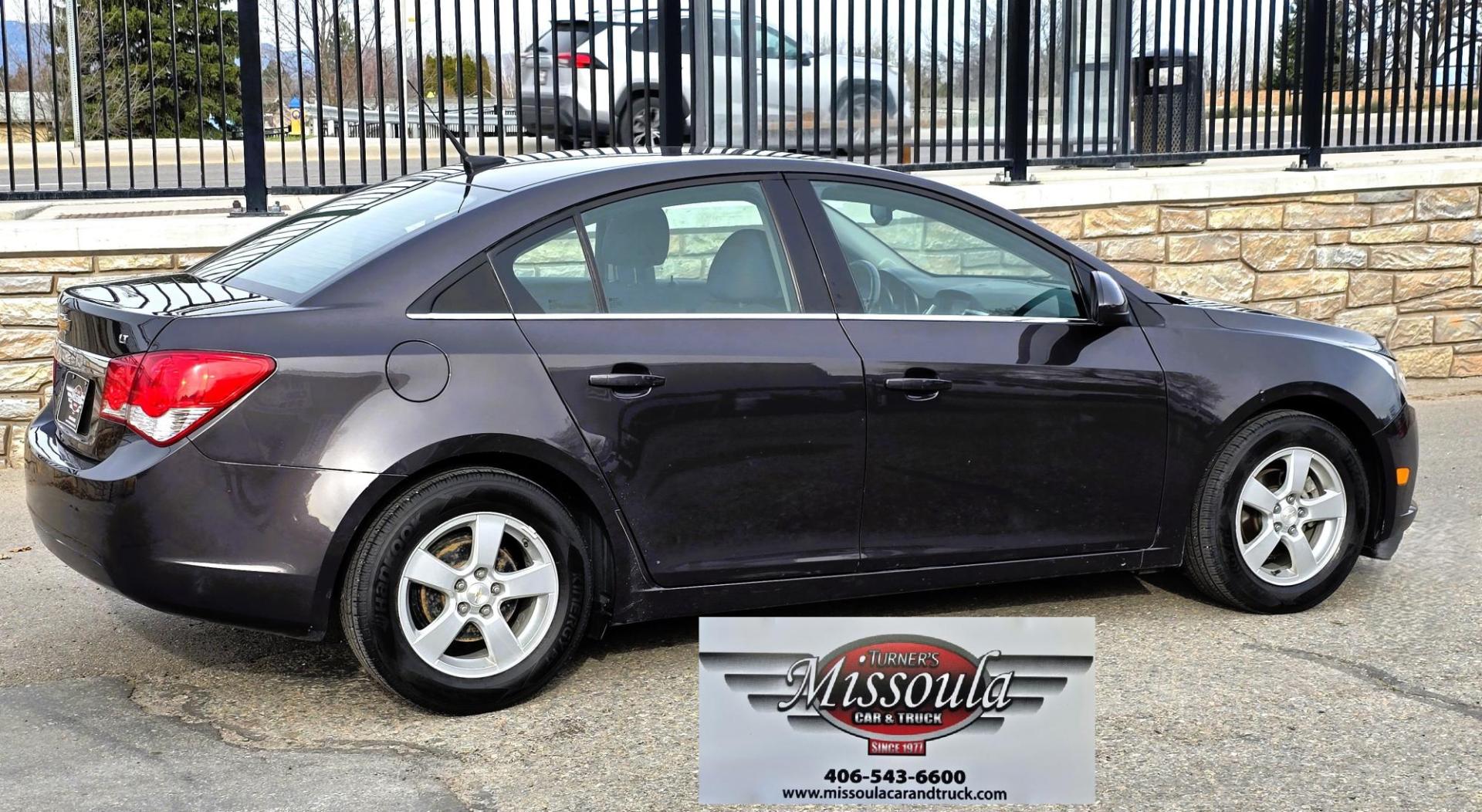 2014 Charcoal /Black Chevrolet Cruze 1LT Auto (1G1PC5SB0E7) with an 1.4L L4 DOHC 16V TURBO engine, 6-Speed Automatic transmission, located at 450 N Russell, Missoula, MT, 59801, (406) 543-6600, 46.874496, -114.017433 - Photo#1