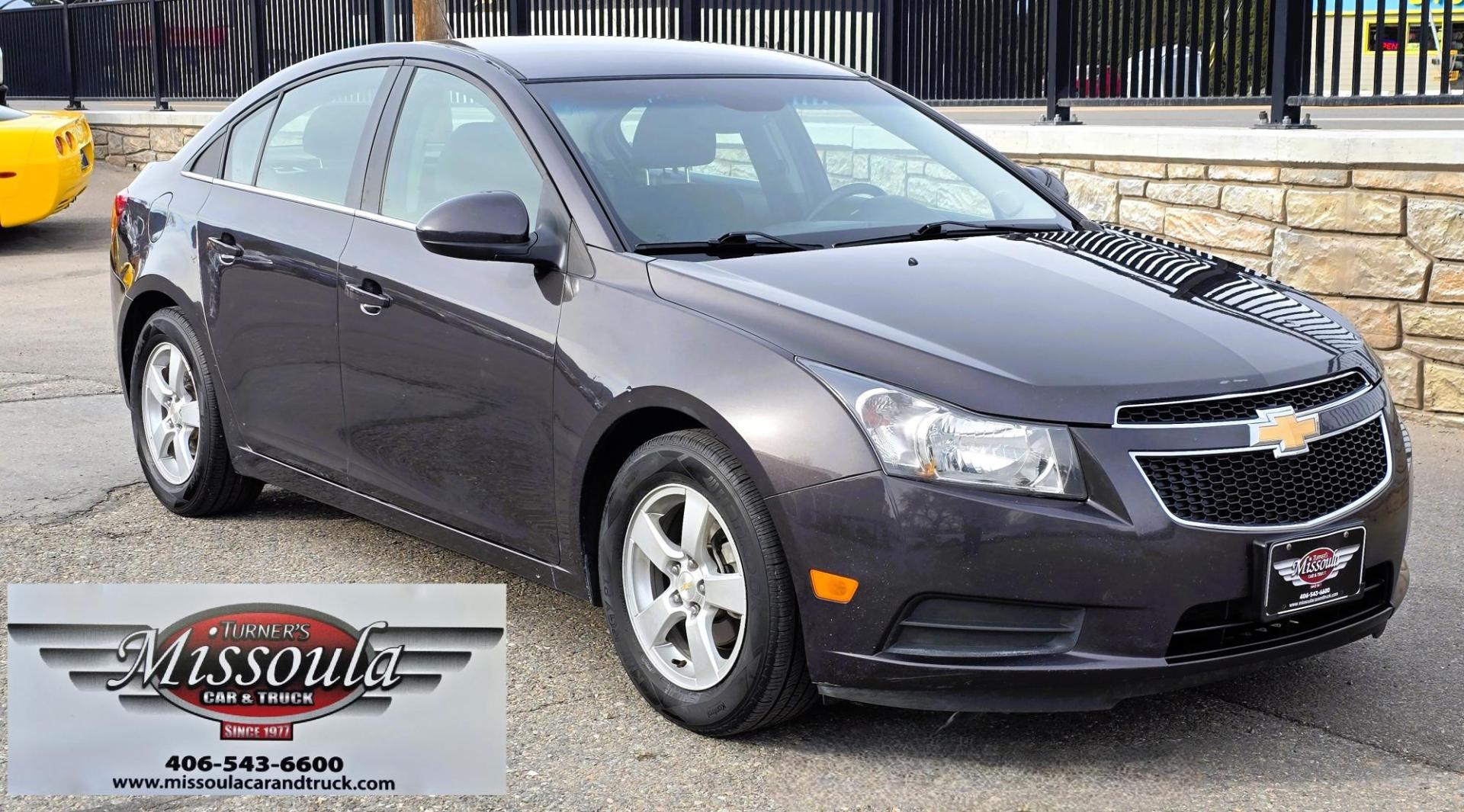 2014 Charcoal /Black Chevrolet Cruze 1LT Auto (1G1PC5SB0E7) with an 1.4L L4 DOHC 16V TURBO engine, 6-Speed Automatic transmission, located at 450 N Russell, Missoula, MT, 59801, (406) 543-6600, 46.874496, -114.017433 - Photo#3