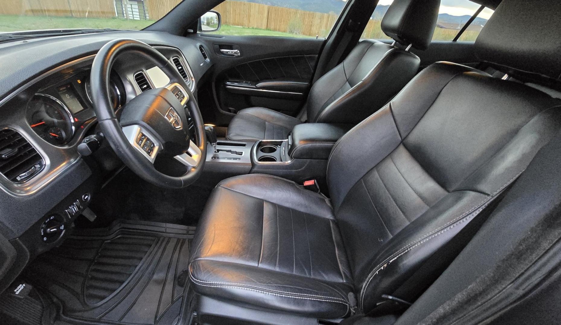 2013 Grey /Black Dodge Charger R/T (2C3CDXCT3DH) with an 5.7L V8 OHV 16V engine, 5-Speed Automatic transmission, located at 450 N Russell, Missoula, MT, 59801, (406) 543-6600, 46.874496, -114.017433 - Yup! It's Got a Hemi. Modern Muscle. Zippy 5.7 V8 Engine. Good Miles for it's age. Leather Package. Front Heated and Cooled Power Seats. Heated Rear Seats. Touch Screen. AM FM SAT. Bluetooth Audio and Phone. Power Windows and Locks. Dual Climate Control. We Finance through local Credit Unions. - Photo#12