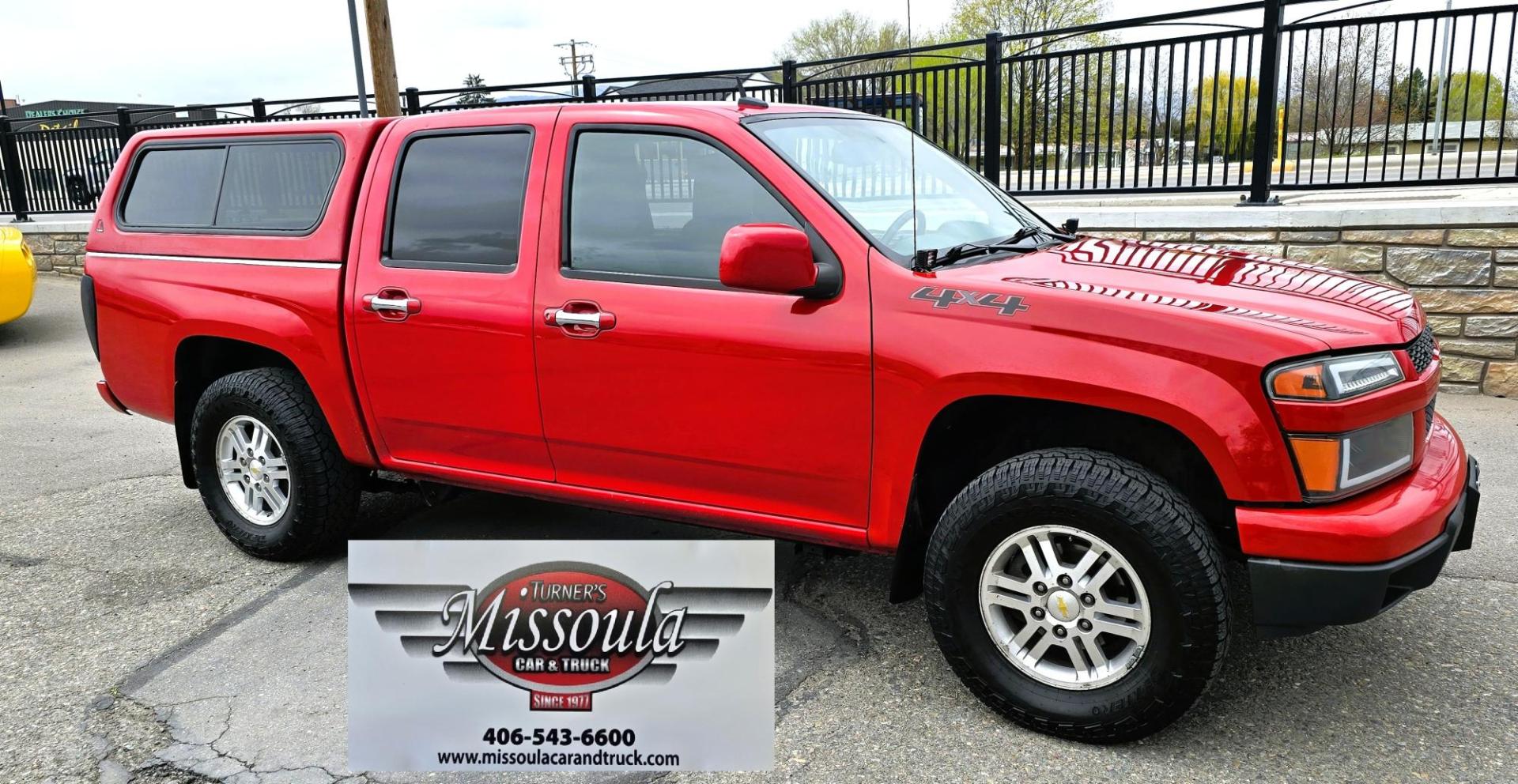 2011 Red /Tan Chevrolet Colorado 1LT Crew Cab 4WD (1GCHTCFE2B8) with an 2.9L L4 DOHC 16V engine, Automatic transmission, located at 450 N Russell, Missoula, MT, 59801, (406) 543-6600, 46.874496, -114.017433 - Yes it has a lot of Miles but come drive it and you will be impressed. 3.7L I5 Engine. Automatic Transmission. Air. Cruise. Tilt. Power Windows and Locks. Matching Topper. Because if the miles. Financing is NOT Available on this vehicle. - Photo#4