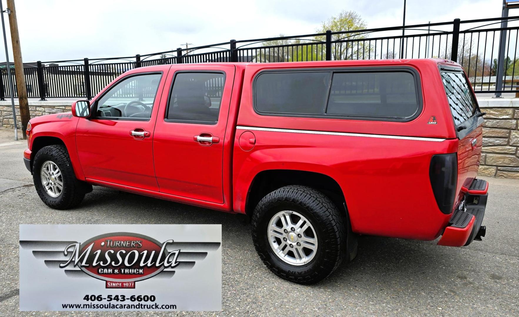2011 Red /Tan Chevrolet Colorado 1LT Crew Cab 4WD (1GCHTCFE2B8) with an 2.9L L4 DOHC 16V engine, Automatic transmission, located at 450 N Russell, Missoula, MT, 59801, (406) 543-6600, 46.874496, -114.017433 - Yes it has a lot of Miles but come drive it and you will be impressed. 3.7L I5 Engine. Automatic Transmission. Air. Cruise. Tilt. Power Windows and Locks. Matching Topper. Because if the miles. Financing is NOT Available on this vehicle. - Photo#1