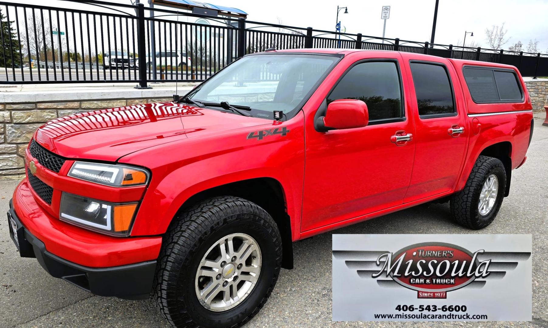 2011 Red /Tan Chevrolet Colorado 1LT Crew Cab 4WD (1GCHTCFE2B8) with an 2.9L L4 DOHC 16V engine, Automatic transmission, located at 450 N Russell, Missoula, MT, 59801, (406) 543-6600, 46.874496, -114.017433 - Yes it has a lot of Miles but come drive it and you will be impressed. 3.7L I5 Engine. Automatic Transmission. Air. Cruise. Tilt. Power Windows and Locks. Matching Topper. Because if the miles. Financing is NOT Available on this vehicle. - Photo#9