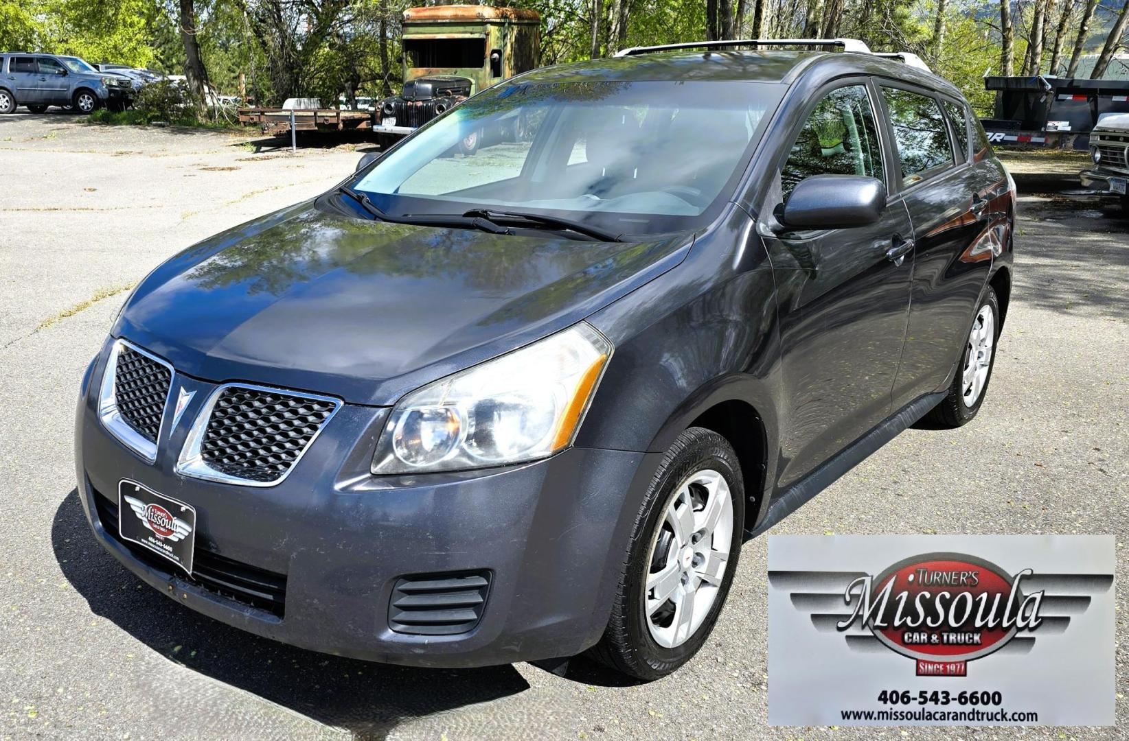 2010 Grey /Black Pontiac Vibe AWD (5Y2SM6E03AZ) with an 2.4L L4 DOHC 16V engine, 4-Speed Automatic transmission, located at 450 N Russell, Missoula, MT, 59801, (406) 543-6600, 46.874496, -114.017433 - Cute Little 2 Owner All Wheel Drive. Economical 2.4L I4 Engine. Automatic Transmission. Air. Cruise. Tilt Power Windows and Licks. Aftermarket AM FM CD Player. Clean Title and CarFax. We Finance through local Credit Unions. We do NOT offer In House (Buy Here Pay Here) Financing. - Photo#2