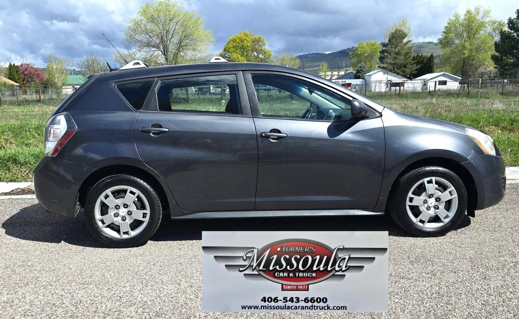 2010 Grey /Black Pontiac Vibe AWD (5Y2SM6E03AZ) with an 2.4L L4 DOHC 16V engine, 4-Speed Automatic transmission, located at 450 N Russell, Missoula, MT, 59801, (406) 543-6600, 46.874496, -114.017433 - Cute Little 2 Owner All Wheel Drive. Economical 2.4L I4 Engine. Automatic Transmission. Air. Cruise. Tilt Power Windows and Licks. Aftermarket AM FM CD Player. Clean Title and CarFax. We Finance through local Credit Unions. We do NOT offer In House (Buy Here Pay Here) Financing. - Photo#3