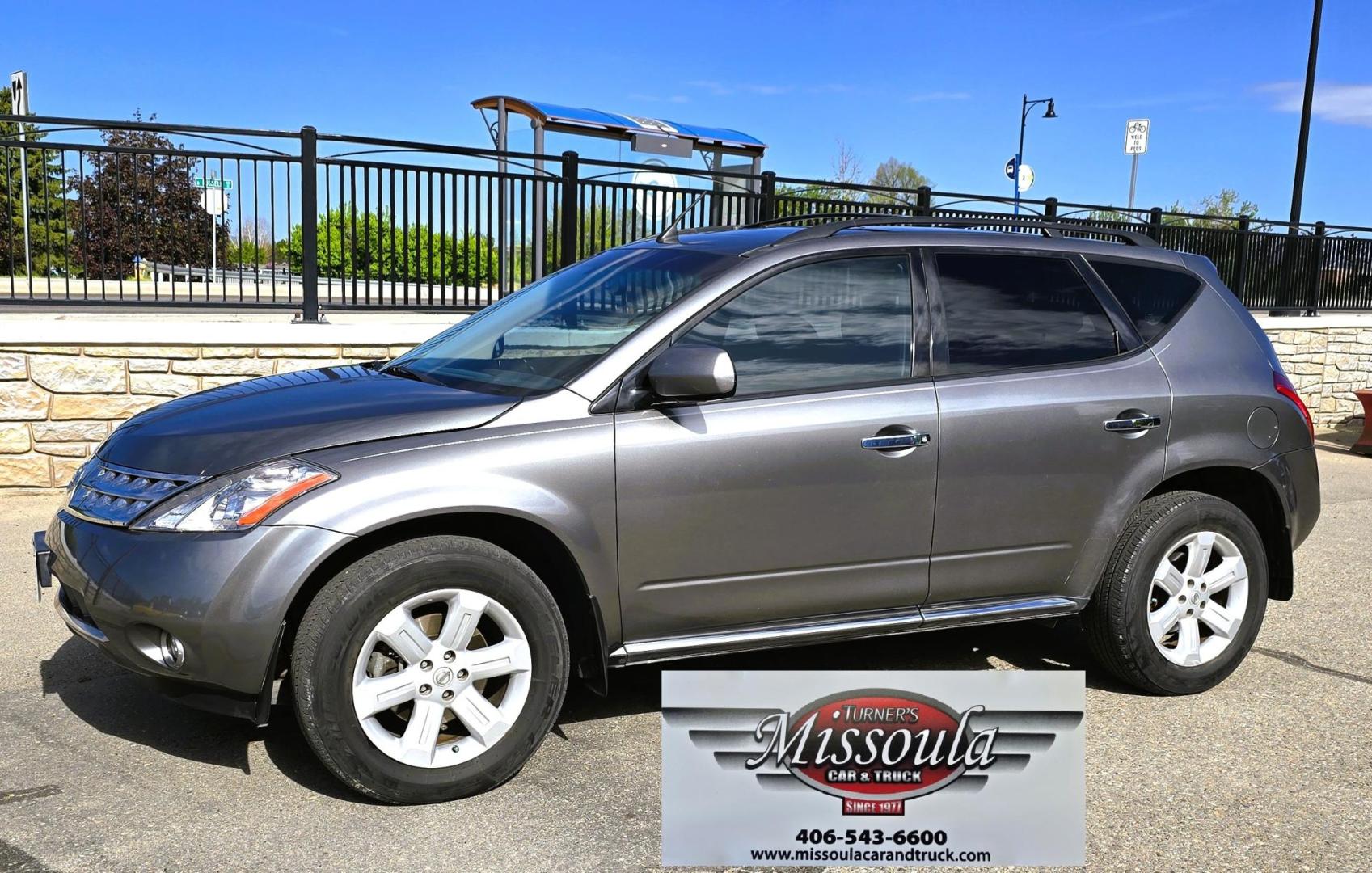 2006 Grey /Black Nissan Murano SL AWD (JN8AZ08W06W) with an 3.5L V6 DOHC 24V engine, Automatic CVT Overdrive transmission, located at 450 N Russell, Missoula, MT, 59801, (406) 543-6600, 46.874496, -114.017433 - Solid AWD SUV with lots of features for it's age. 3.5L V6 Engine. Automatic Transmission. Air. Cruise. Tilt. Power Windows and Locks. Sun Roof. Power, Heated Front Seats. Bose CD and Cassette Stereo. Backup Camera. Tires are in Excellent Condition. Because oft he age, our lenders do NOT offer fin - Photo#4