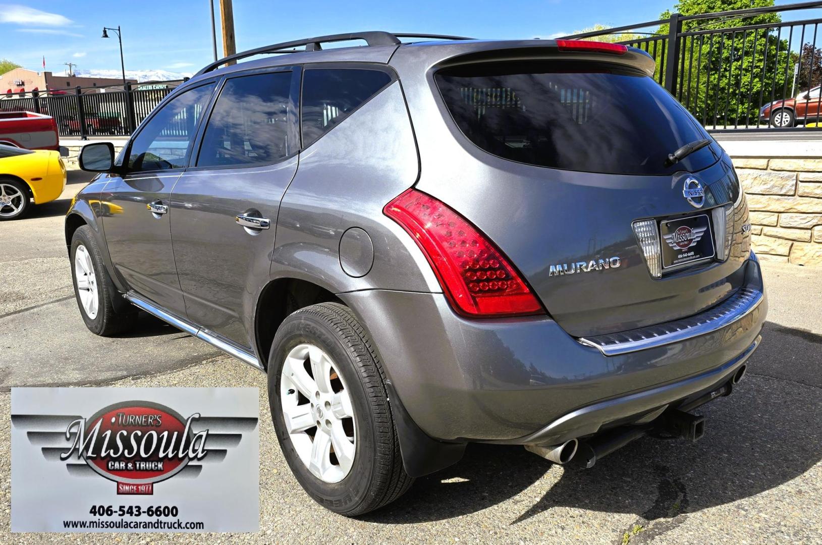 2006 Grey /Black Nissan Murano SL AWD (JN8AZ08W06W) with an 3.5L V6 DOHC 24V engine, Automatic CVT Overdrive transmission, located at 450 N Russell, Missoula, MT, 59801, (406) 543-6600, 46.874496, -114.017433 - Solid AWD SUV with lots of features for it's age. 3.5L V6 Engine. Automatic Transmission. Air. Cruise. Tilt. Power Windows and Locks. Sun Roof. Power, Heated Front Seats. Bose CD and Cassette Stereo. Backup Camera. Tires are in Excellent Condition. Because oft he age, our lenders do NOT offer fin - Photo#7