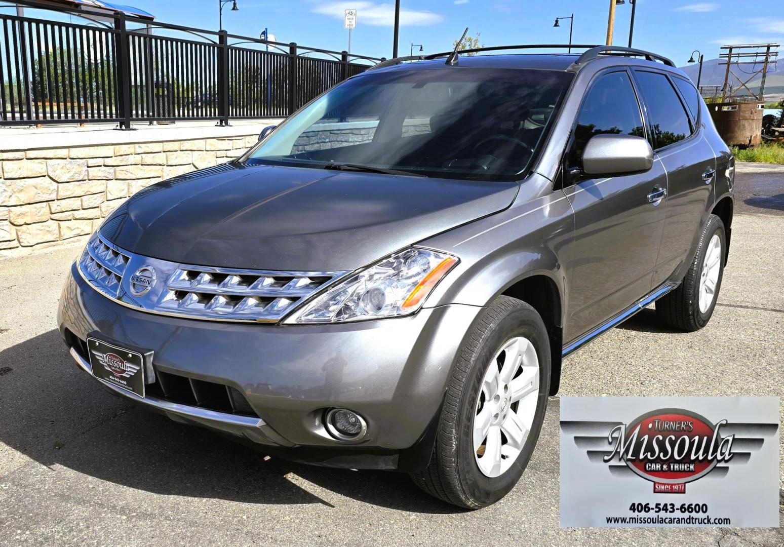 2006 Grey /Black Nissan Murano SL AWD (JN8AZ08W06W) with an 3.5L V6 DOHC 24V engine, Automatic CVT Overdrive transmission, located at 450 N Russell, Missoula, MT, 59801, (406) 543-6600, 46.874496, -114.017433 - Solid AWD SUV with lots of features for it's age. 3.5L V6 Engine. Automatic Transmission. Air. Cruise. Tilt. Power Windows and Locks. Sun Roof. Power, Heated Front Seats. Bose CD and Cassette Stereo. Backup Camera. Tires are in Excellent Condition. Because oft he age, our lenders do NOT offer fin - Photo#5