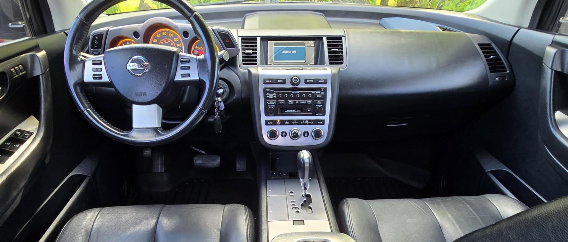 2006 Grey /Black Nissan Murano SL AWD (JN8AZ08W06W) with an 3.5L V6 DOHC 24V engine, Automatic CVT Overdrive transmission, located at 450 N Russell, Missoula, MT, 59801, (406) 543-6600, 46.874496, -114.017433 - Solid AWD SUV with lots of features for it's age. 3.5L V6 Engine. Automatic Transmission. Air. Cruise. Tilt. Power Windows and Locks. Sun Roof. Power, Heated Front Seats. Bose CD and Cassette Stereo. Backup Camera. Tires are in Excellent Condition. Because oft he age, our lenders do NOT offer fin - Photo#11
