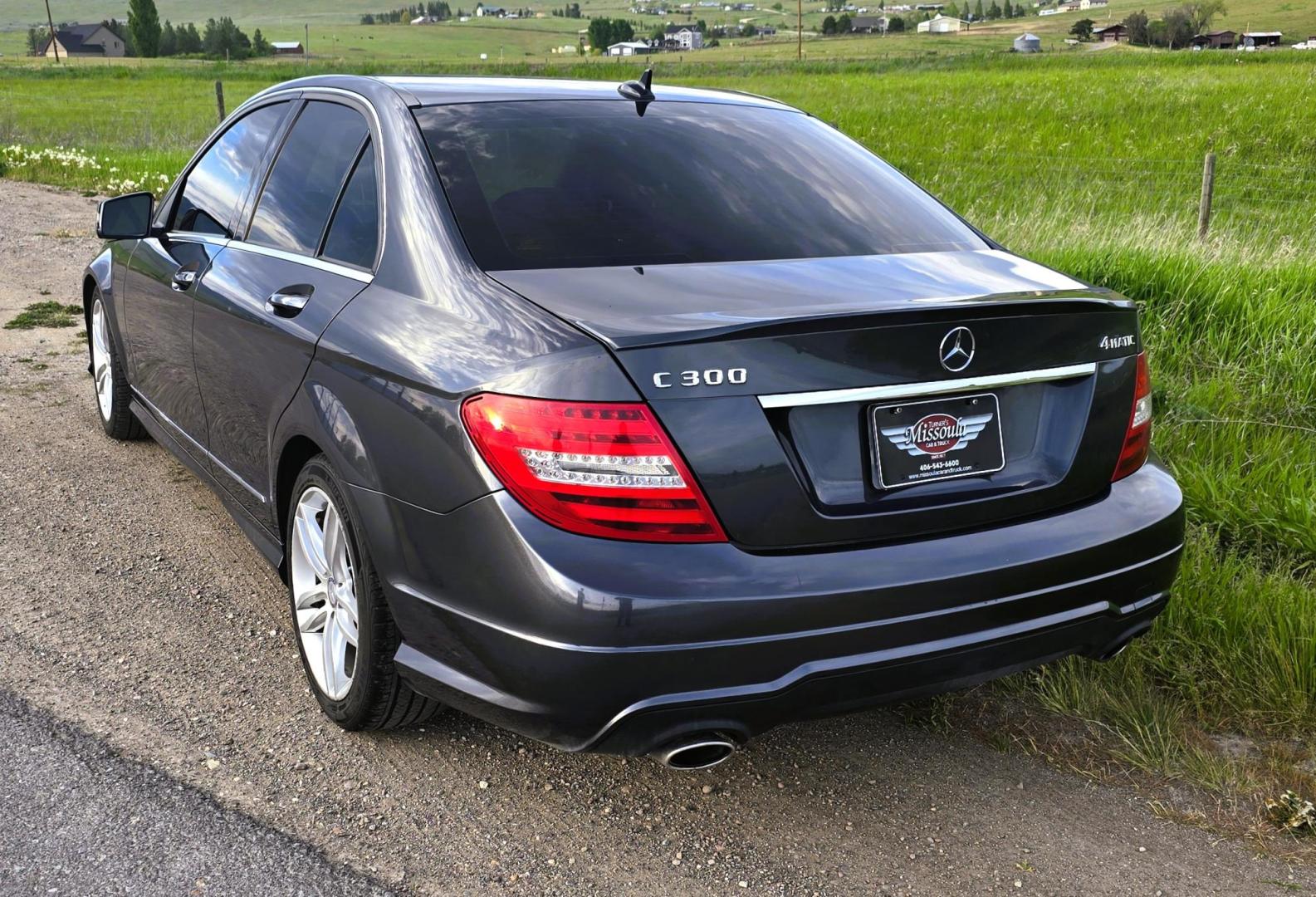 2013 Grey /Black Mercedes-Benz C-Class C300 4MATIC Sport Sedan (WDDGF8AB0DR) with an 3.0L V6 DOHC 24V engine, 7-Speed Automatic transmission, located at 450 N Russell, Missoula, MT, 59801, (406) 543-6600, 46.874496, -114.017433 - Elegant yet Economical. Classy AWD Mercedes with a zippy 3.5L V6 Engine. 7 Speed Automatic Transmission. Power Sunroof. Leather Heated Seats. Navigation. Air. Cruise. Tilt. Power Windows and Locks. AM FM CD Stereo. Bluetooth Audio and Phone Connection. Clean Title and Carfax. We Finance through - Photo#7