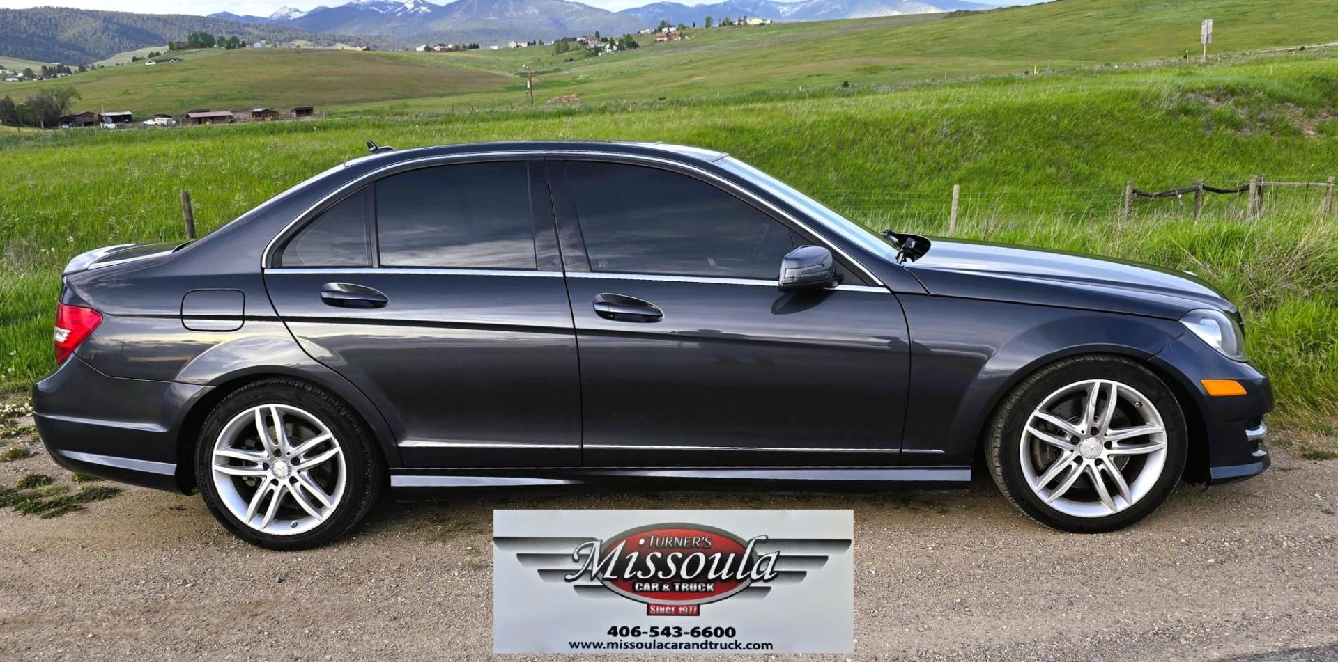 2013 Grey /Black Mercedes-Benz C-Class C300 4MATIC Sport Sedan (WDDGF8AB0DR) with an 3.0L V6 DOHC 24V engine, 7-Speed Automatic transmission, located at 450 N Russell, Missoula, MT, 59801, (406) 543-6600, 46.874496, -114.017433 - Elegant yet Economical. Classy AWD Mercedes with a zippy 3.5L V6 Engine. 7 Speed Automatic Transmission. Power Sunroof. Leather Heated Seats. Navigation. Air. Cruise. Tilt. Power Windows and Locks. AM FM CD Stereo. Bluetooth Audio and Phone Connection. Clean Title and Carfax. We Finance through - Photo#5