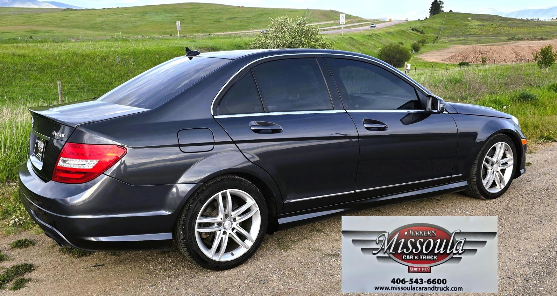 2013 Grey /Black Mercedes-Benz C-Class C300 4MATIC Sport Sedan (WDDGF8AB0DR) with an 3.0L V6 DOHC 24V engine, 7-Speed Automatic transmission, located at 450 N Russell, Missoula, MT, 59801, (406) 543-6600, 46.874496, -114.017433 - Elegant yet Economical. Classy AWD Mercedes with a zippy 3.5L V6 Engine. 7 Speed Automatic Transmission. Power Sunroof. Leather Heated Seats. Navigation. Air. Cruise. Tilt. Power Windows and Locks. AM FM CD Stereo. Bluetooth Audio and Phone Connection. Clean Title and Carfax. We Finance through - Photo#6