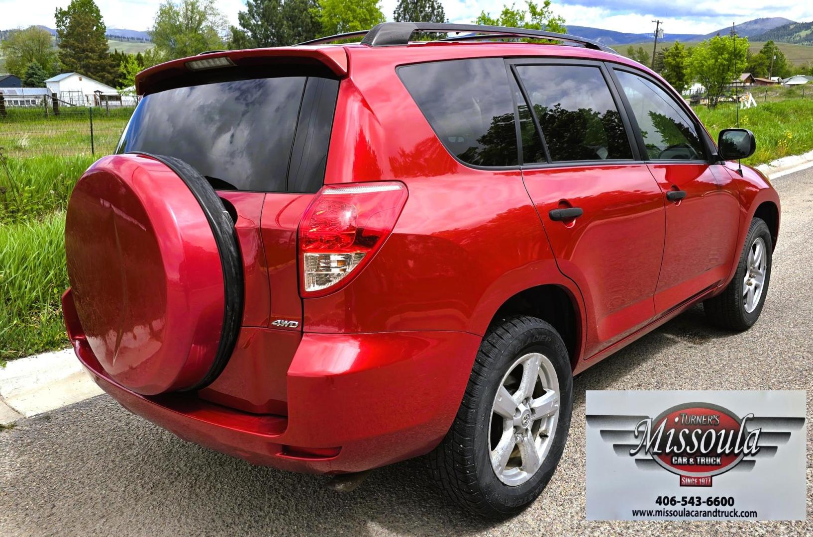 2007 Red /Tan Toyota RAV4 Base I4 4WD (JTMBD33V075) with an 2.4L L4 DOHC 16V engine, 4-Speed Automatic transmission, located at 450 N Russell, Missoula, MT, 59801, (406) 543-6600, 46.874496, -114.017433 - Reliable Toyota AWD. 2.4L I4 Engine. Automatic Transmission. Freezing Cold Air Conditioning. Cruise Control. Tilt Steering. AM FM CD Player. Power Windows and Locks. Has a Clean Title and Carfax. We Finance through local Credit Unions. We do NOT offer In House (Buy Here Pay Here) Financing. - Photo#3