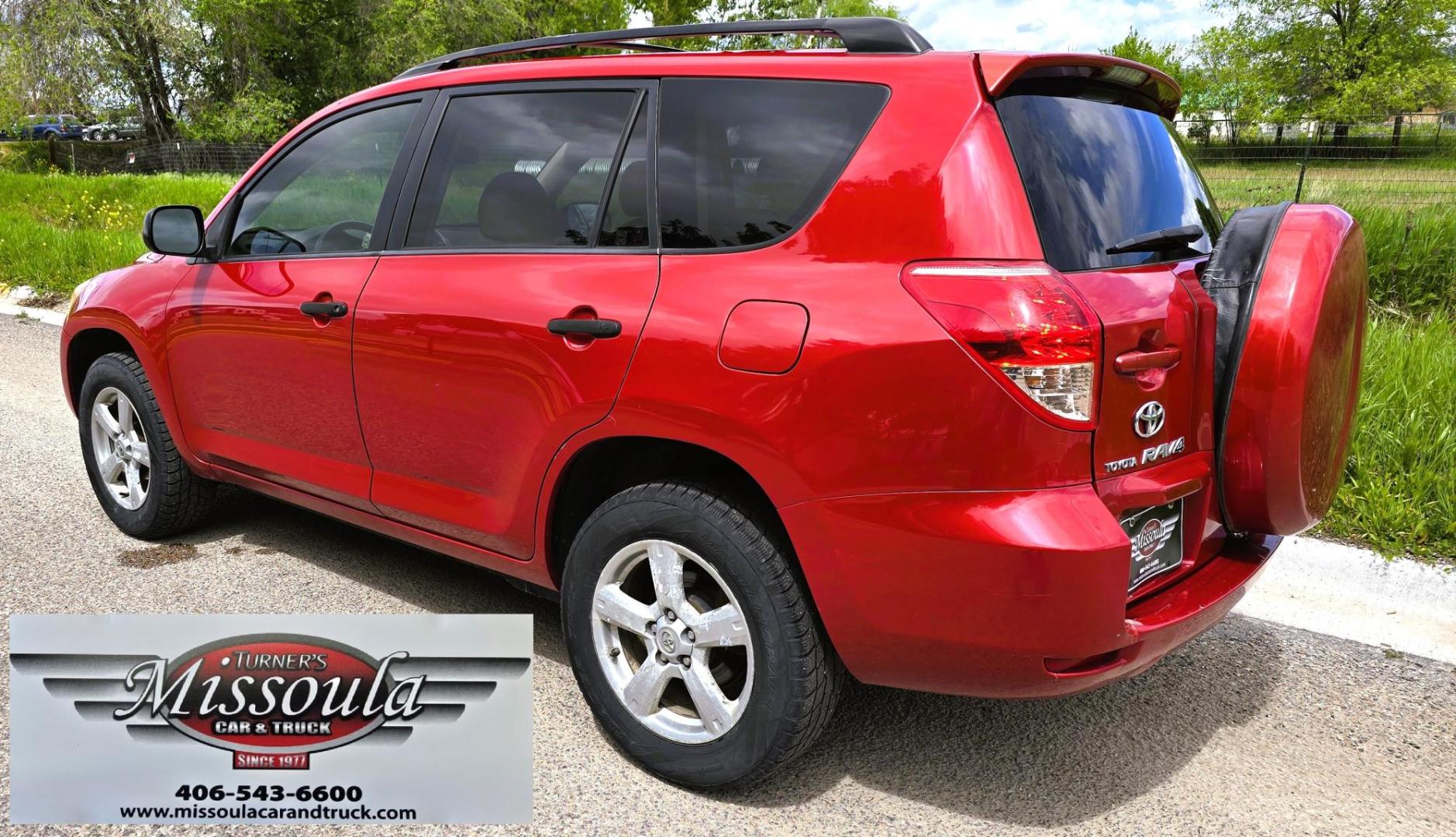 2007 Red /Tan Toyota RAV4 Base I4 4WD (JTMBD33V075) with an 2.4L L4 DOHC 16V engine, 4-Speed Automatic transmission, located at 450 N Russell, Missoula, MT, 59801, (406) 543-6600, 46.874496, -114.017433 - Reliable Toyota AWD. 2.4L I4 Engine. Automatic Transmission. Freezing Cold Air Conditioning. Cruise Control. Tilt Steering. AM FM CD Player. Power Windows and Locks. Has a Clean Title and Carfax. We Finance through local Credit Unions. We do NOT offer In House (Buy Here Pay Here) Financing. - Photo#6